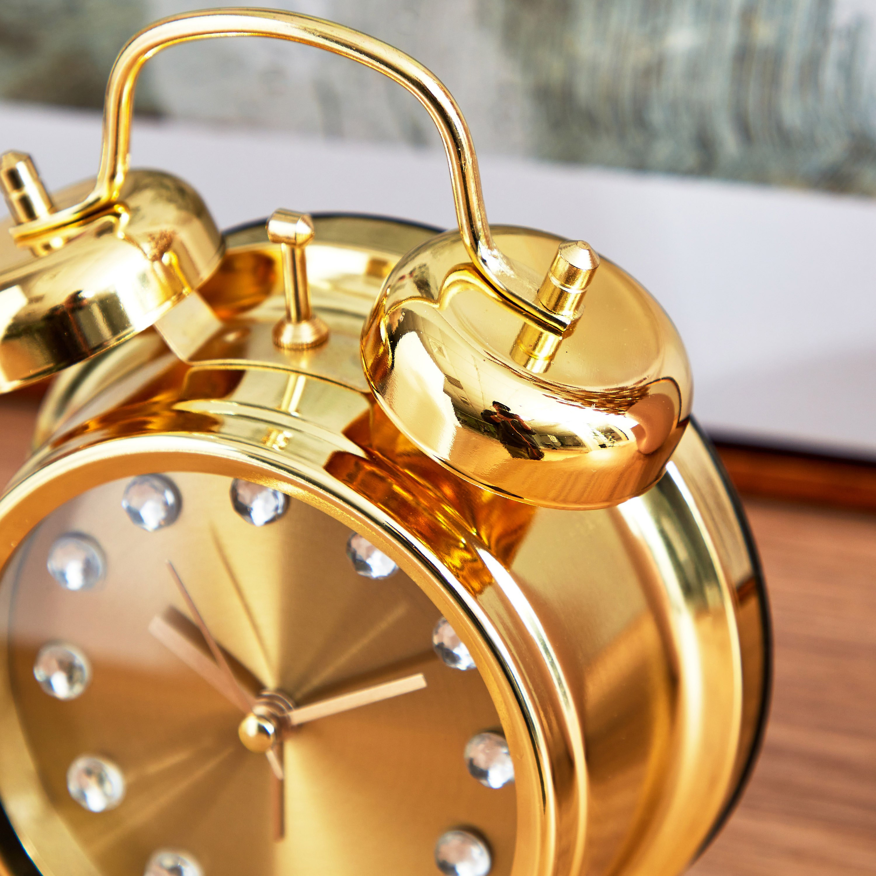 منبّة جرس معدني مزدوج من إما - 12x6x17 سم-hbxdiningroom-decorandaccessories-clocks-image-4