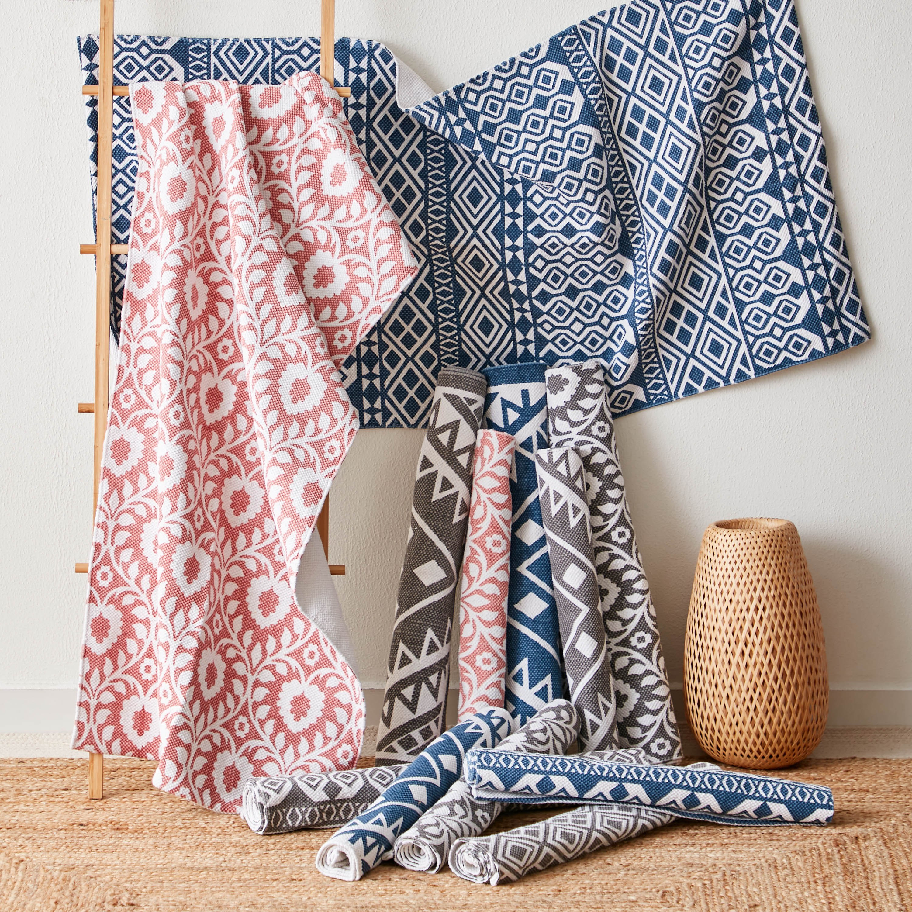 Nomadic Loraine Printed Cotton Dhurrie - 50x80 cm-hbxdecorandfurnishings-floorcoverings-rugs-image-5