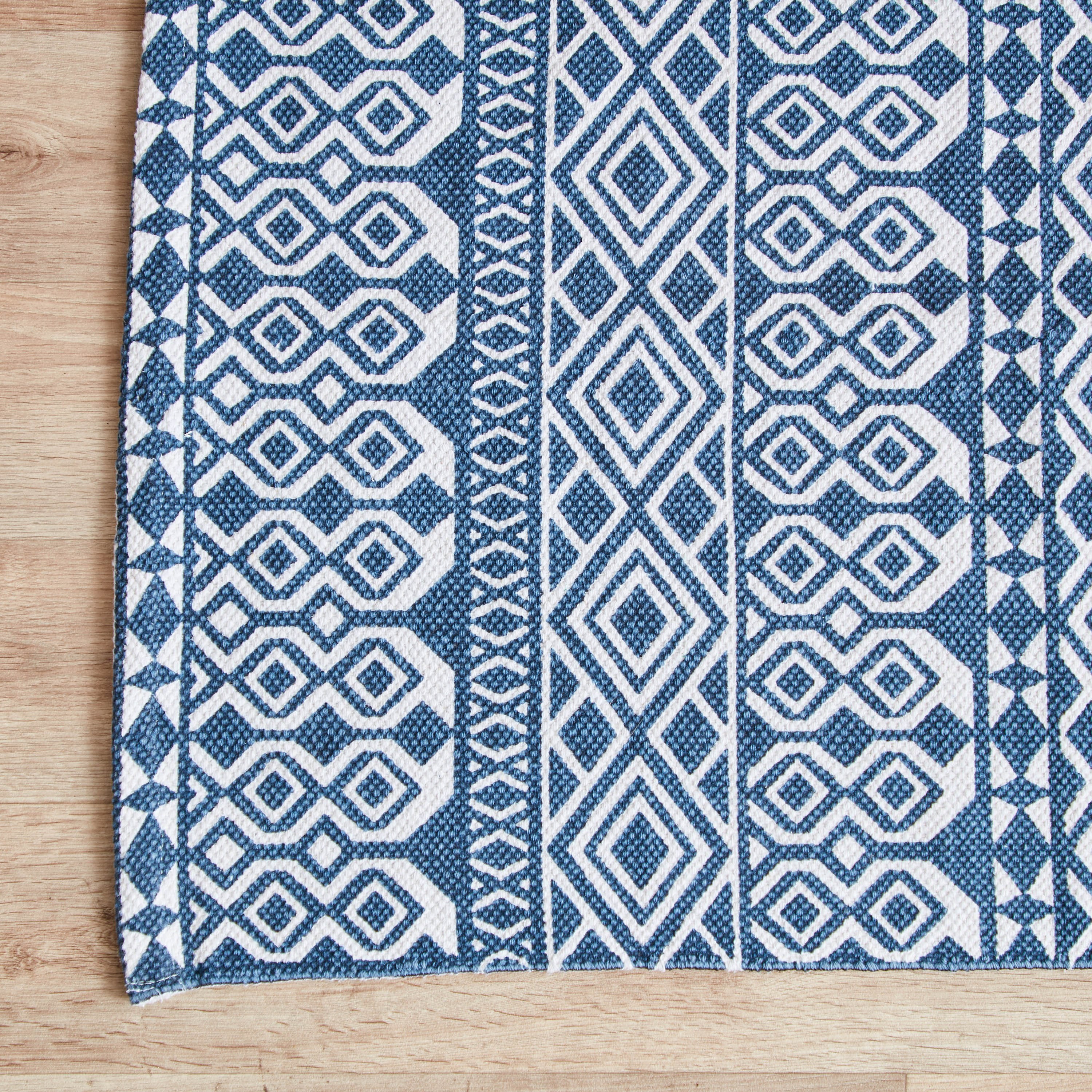 سجادة دوري قطن بطبعات من نوماديك - 60x120 سم-hbxdecorandfurnishings-floorcoverings-rugs-image-2