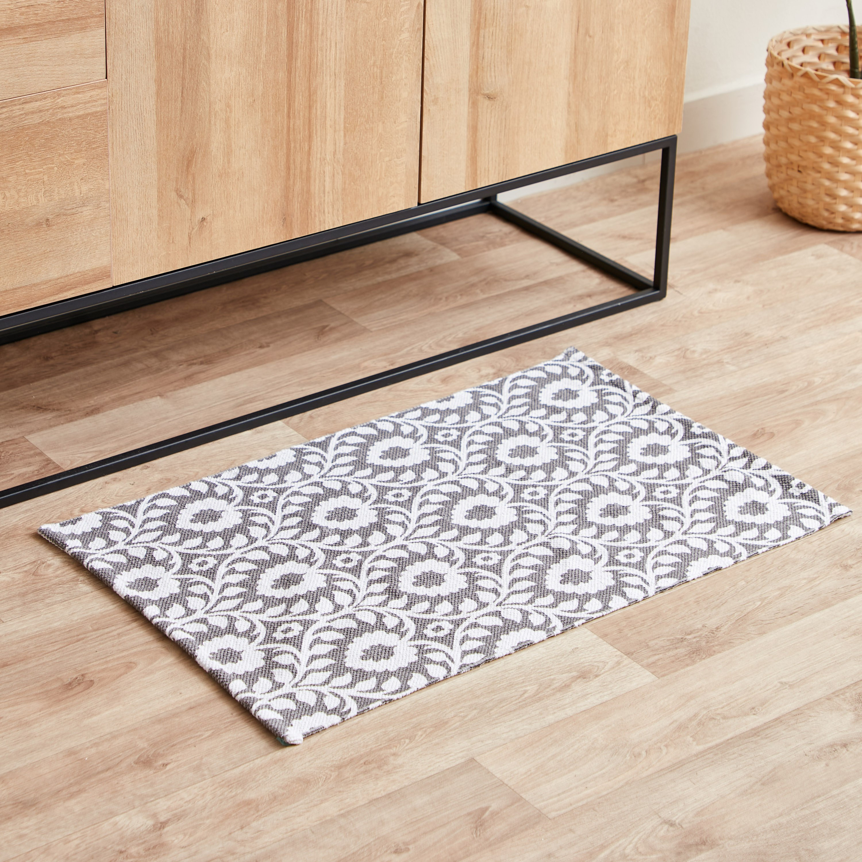 سجادة دوري قطن بطبعات من نوماديك - 50x80 سم-hbxdecorandfurnishings-floorcoverings-rugs-image-1