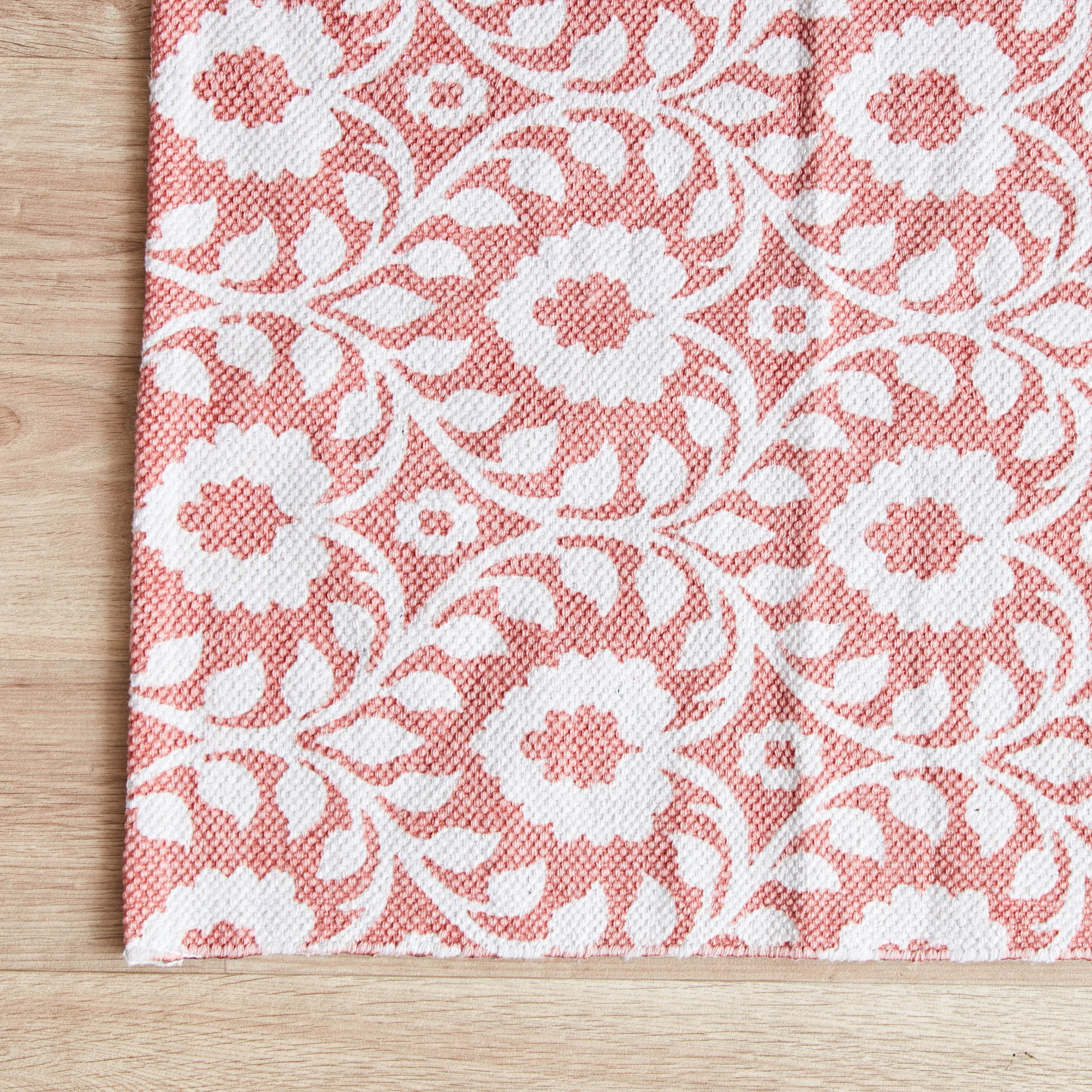 Nomadic Delilah Printed Cotton Dhurrie - 50x80 cm-hbxdecorandfurnishings-floorcoverings-rugs-image-2