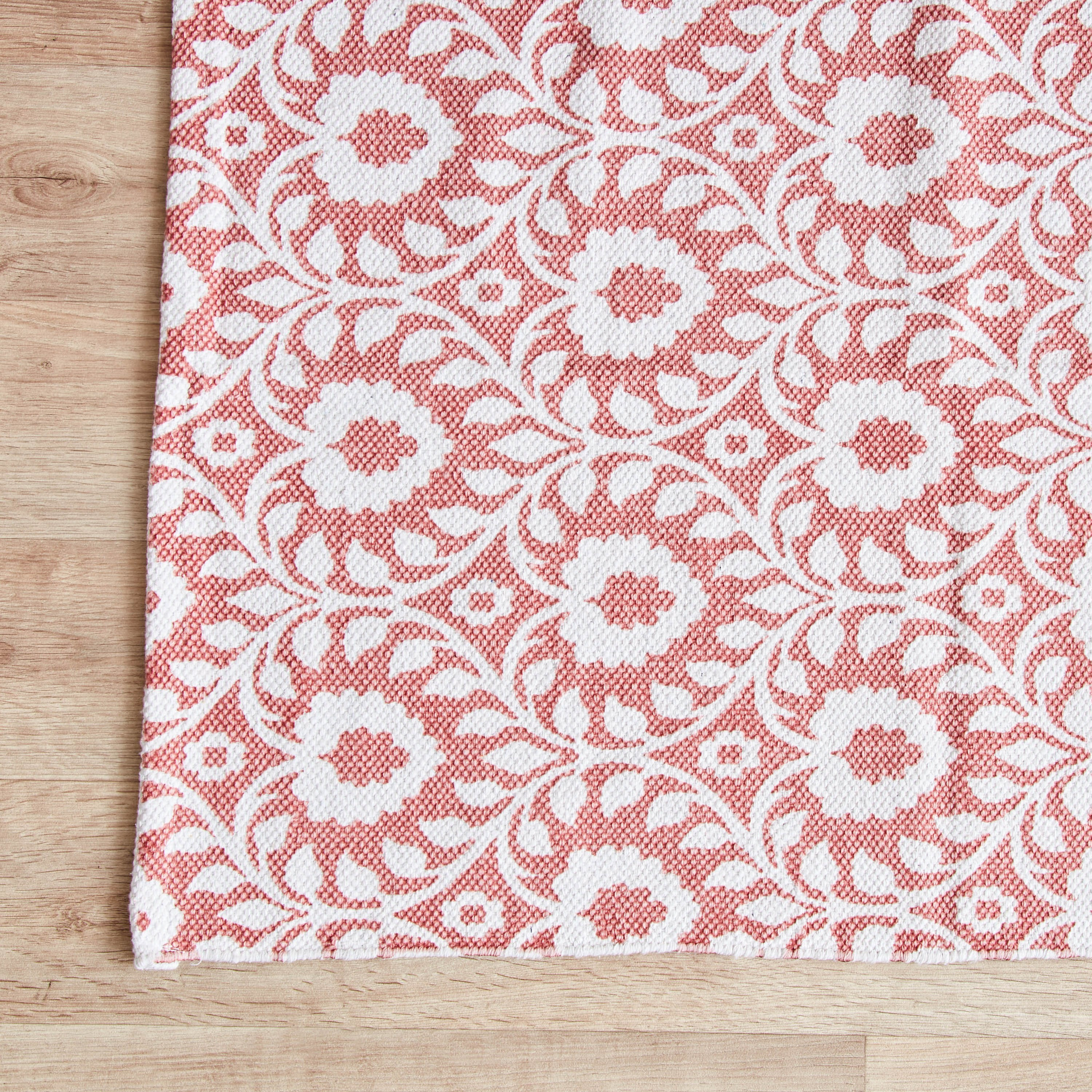 Nomadic Delilah Printed Cotton Dhurrie - 60x120 cm-hbxdecorandfurnishings-floorcoverings-rugs-image-2