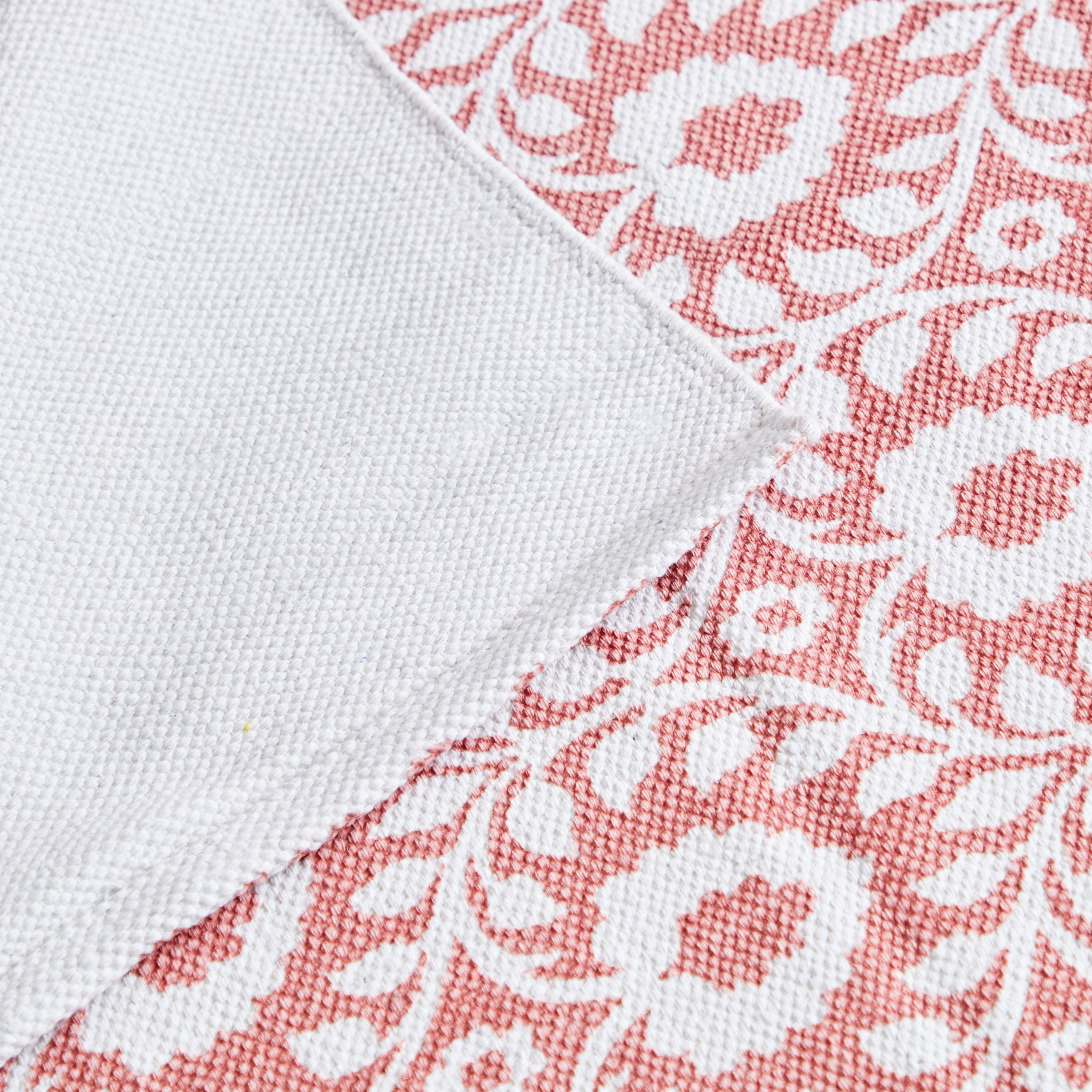 Nomadic Delilah Printed Cotton Dhurrie - 60x120 cm-hbxdecorandfurnishings-floorcoverings-rugs-image-4