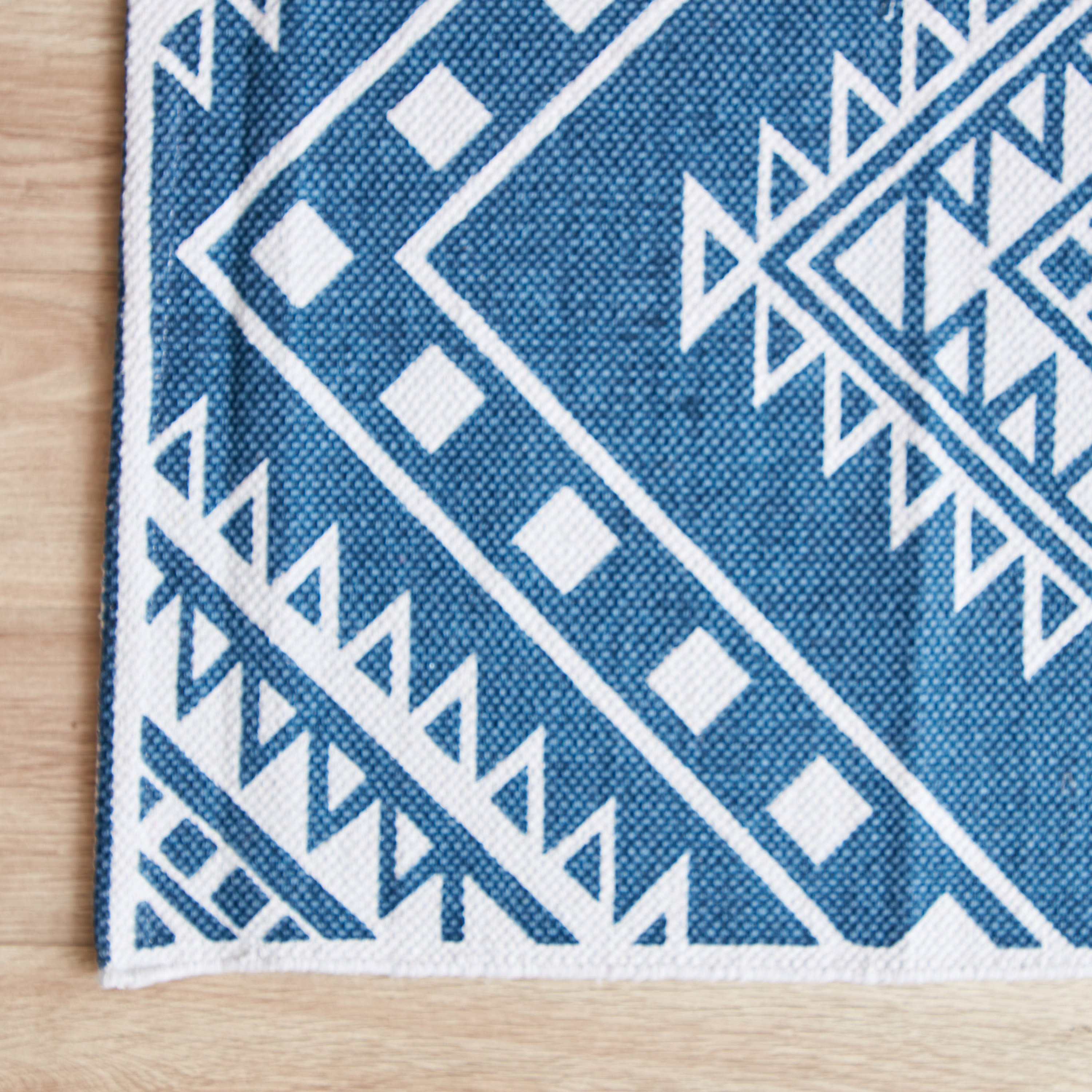 Nomadic Jezebel Printed Cotton Dhurrie - 50x80 cm-hbxdecorandfurnishings-floorcoverings-rugs-image-2