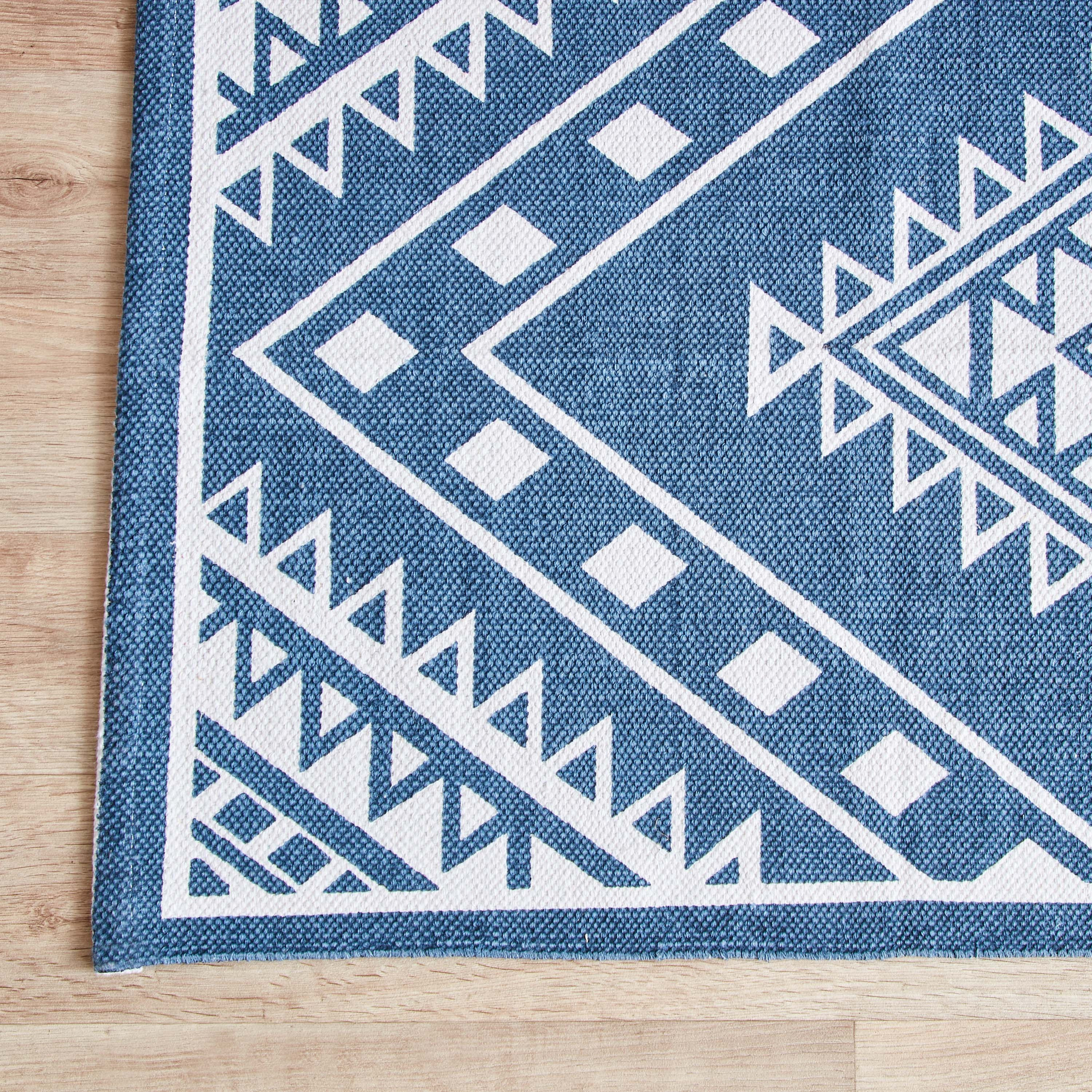 Nomadic Jezebel Printed Cotton Dhurrie - 60x120 cm-hbxdecorandfurnishings-floorcoverings-rugs-image-2