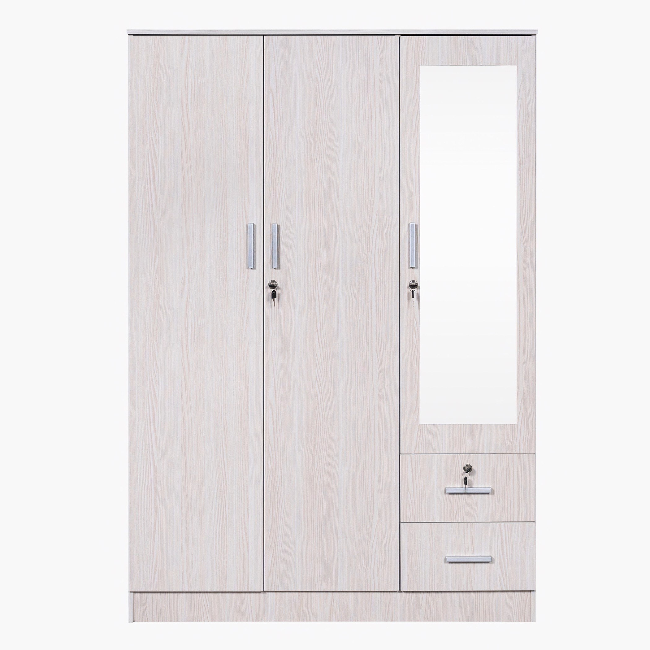 Movo Bella 3-Door Wardrobe with 2 Drawers-hbxfurniture-wardrobes-image-2