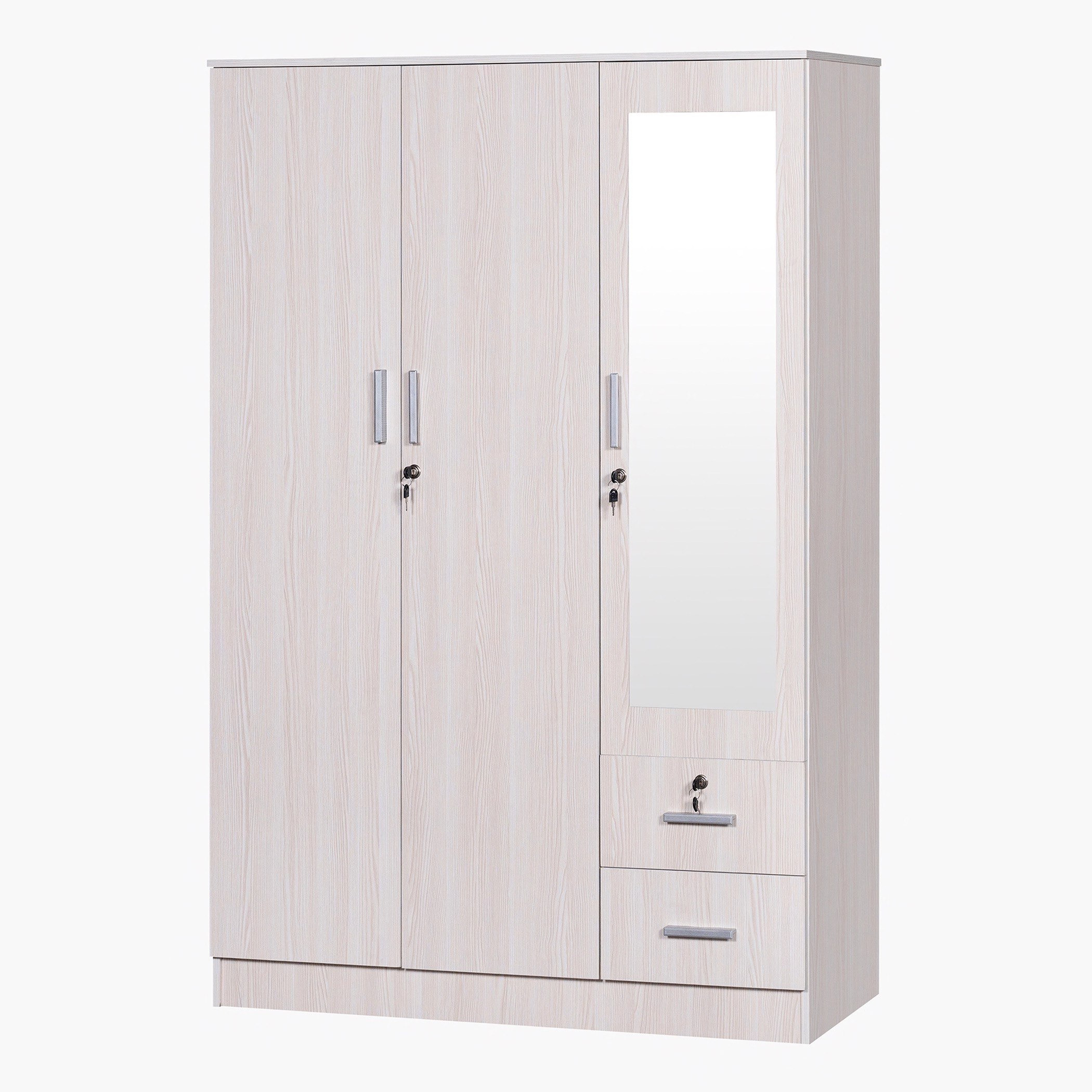 Movo Bella 3-Door Wardrobe with 2 Drawers-hbxfurniture-wardrobes-image-8