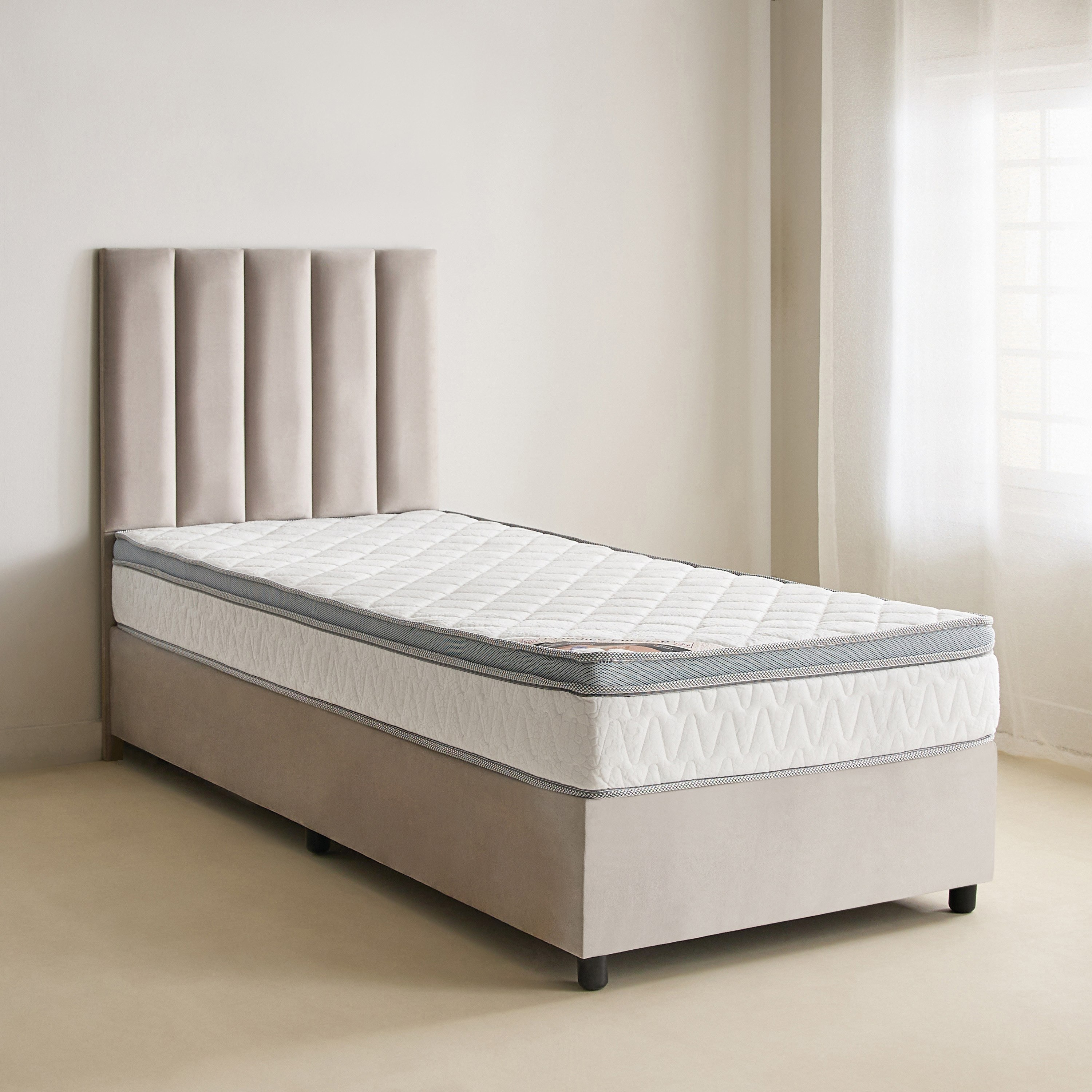 SleepNest iMedico Eurotop Medium Firm Rebonded Foam Single Mattress - 90x190x24 cm-hbxfurniture-bedroom-mattresses-single-image-2