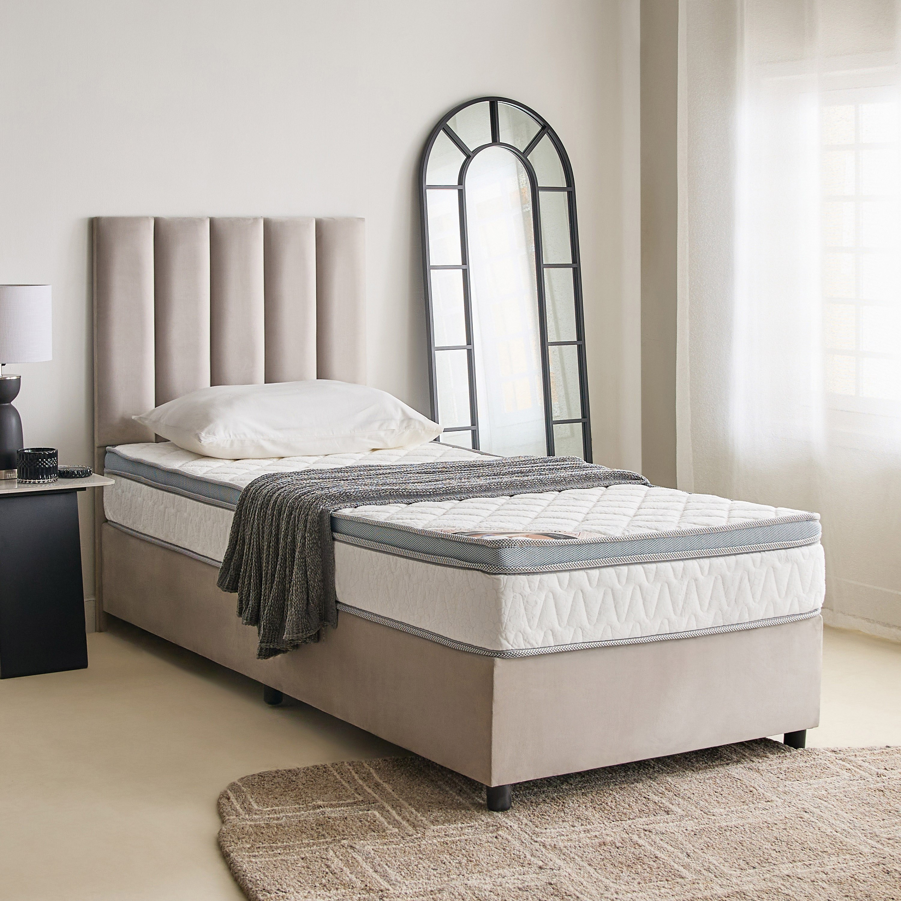 SleepNest iMedico Eurotop Medium Firm Rebonded Foam Single Mattress - 90x190x24 cm-hbxfurniture-bedroom-mattresses-single-image-9