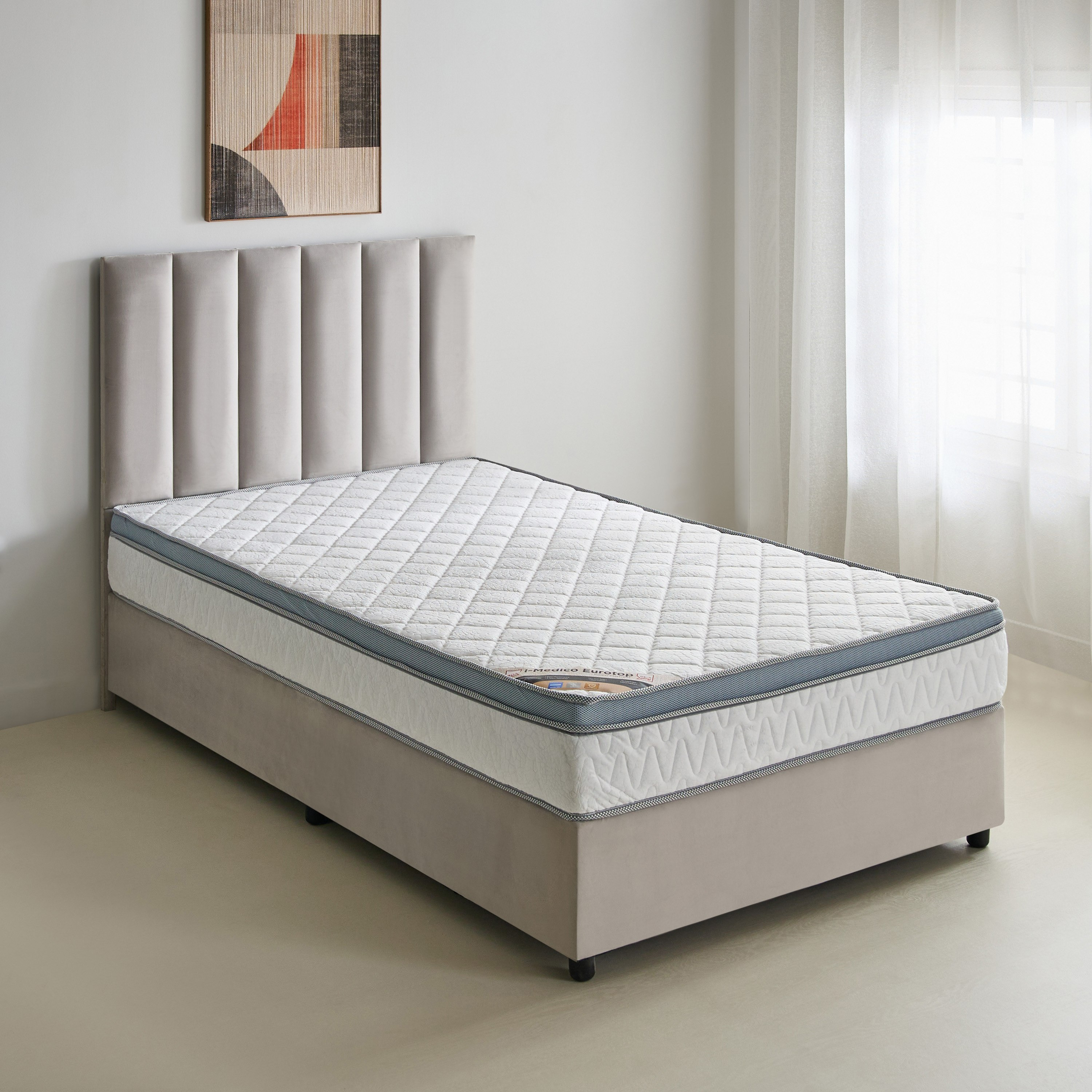 SleepNest iMedico Eurotop Medium Firm Rebonded Foam Queen Mattress - 140x200x24 cm-hbxbedroom-mattresses-queen-image-2