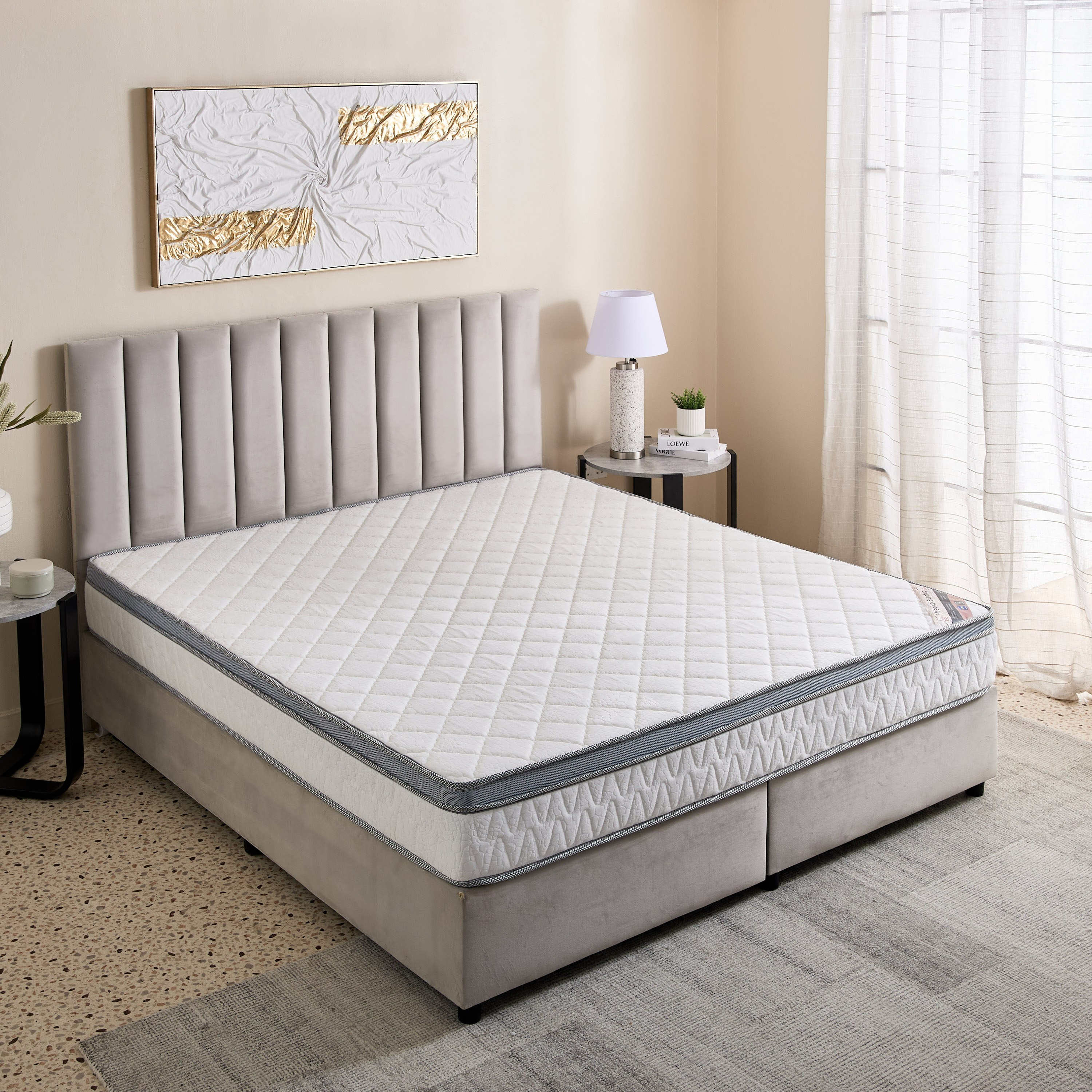 SleepNest iMedico Eurotop Medium Firm Rebonded Foam King Mattress - 180x200x24 cm-hbxfurniture-mattresses-king-image-3