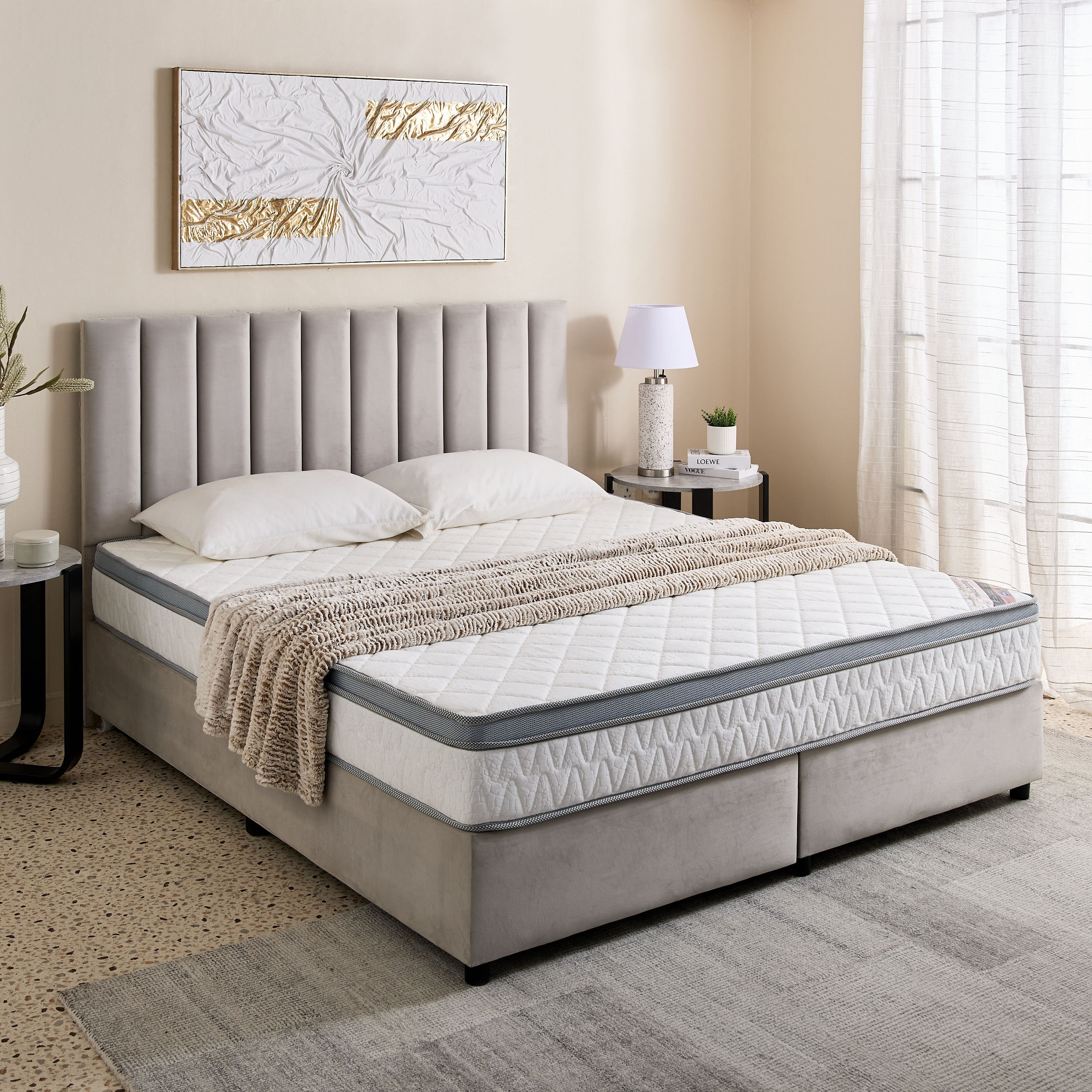 SleepNest iMedico Eurotop Medium Firm Rebonded Foam King Mattress - 180x200x24 cm-hbxfurniture-mattresses-king-image-9