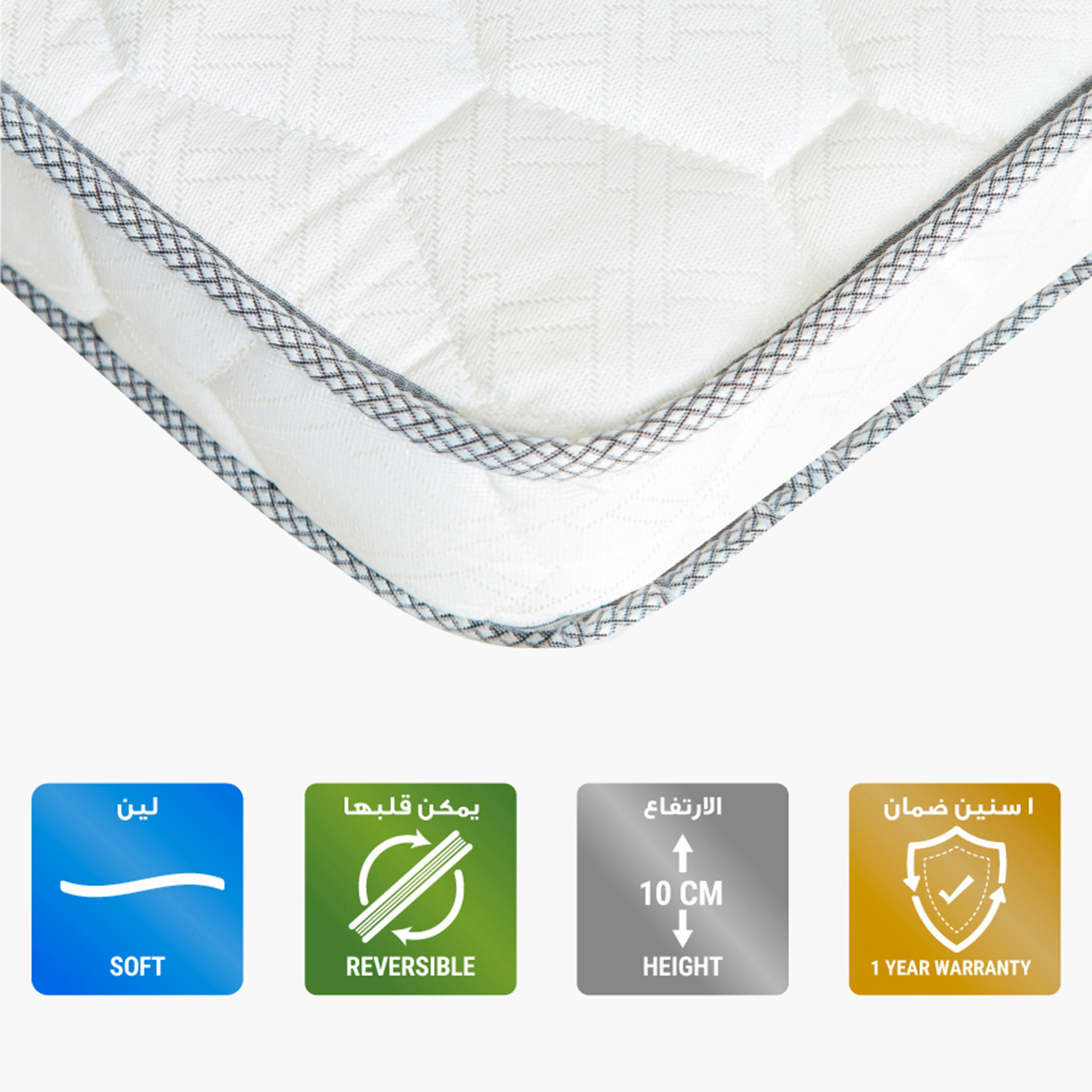 مرتبة إسفنج من آي تودلر - 70x130x10 سم-hbxfurniture-mattresses-toddler-image-1