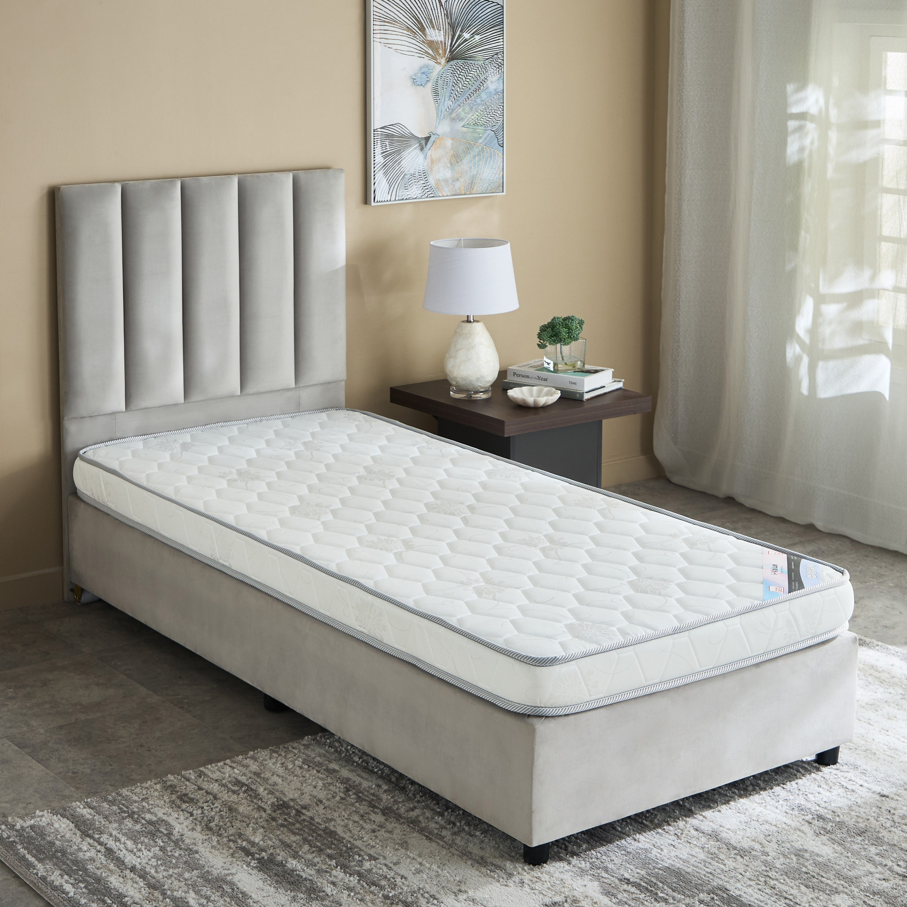 مرتبة إسفنج فردية من آي فاليو - 90x200x12 سم-hbxfurniture-bedroom-mattresses-single-image-3
