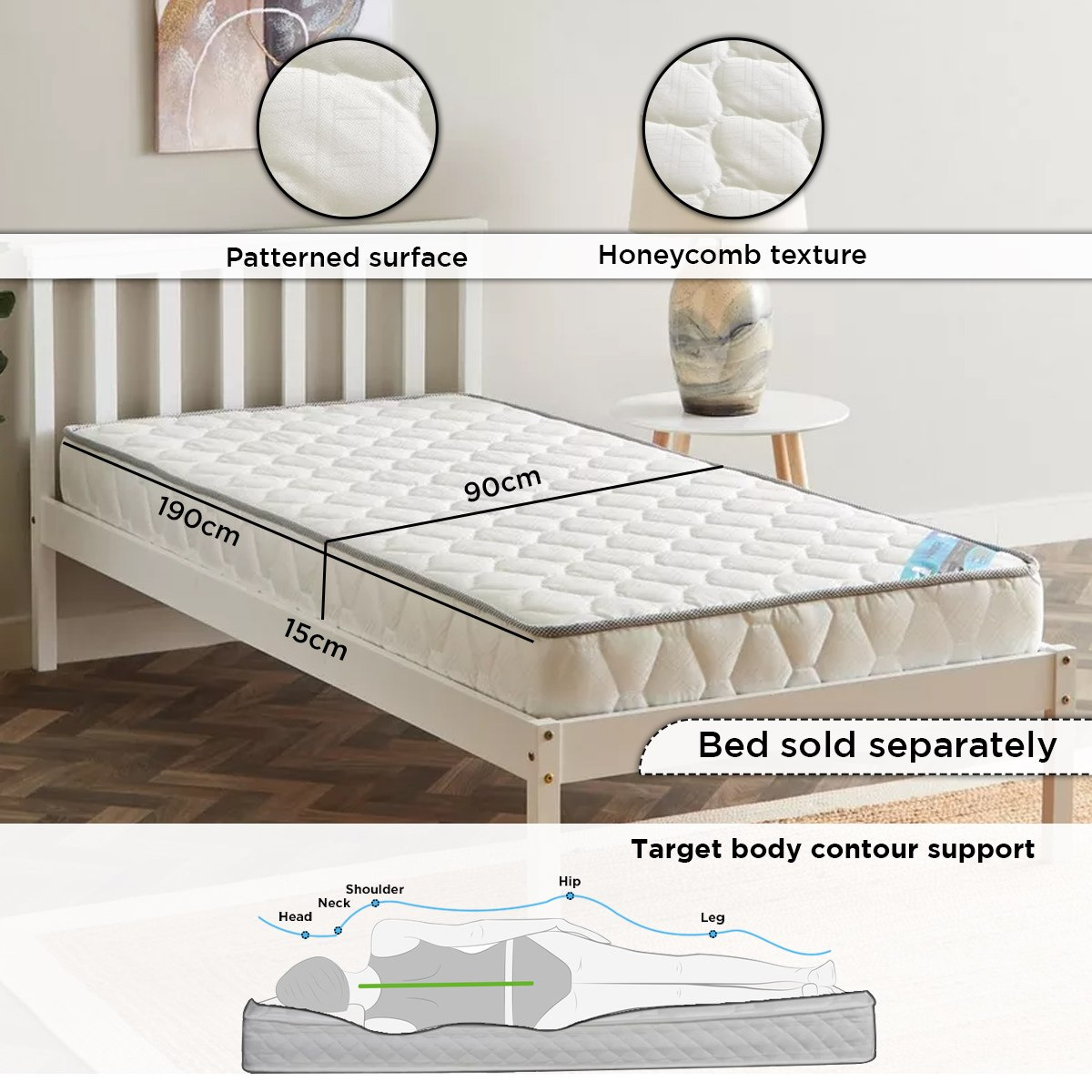 iAroma Single Foam Mattress - 90x190x15 cm-PROMO_HB_KSA_HBX10_190925-image-5