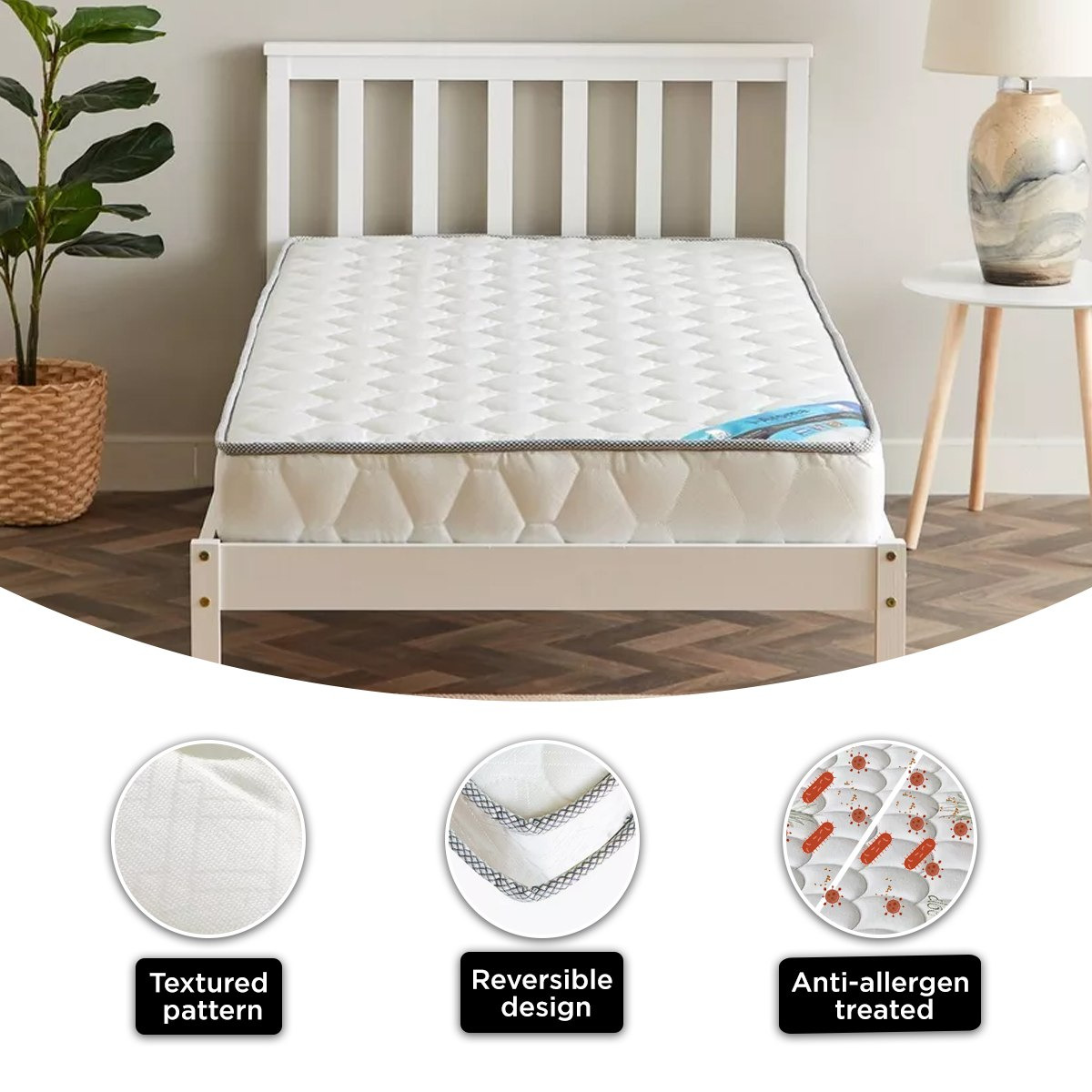 i-Aroma Single Foam Mattress - 90x200x15 cm-hbxfurniture-bedroom-mattresses-single-image-11