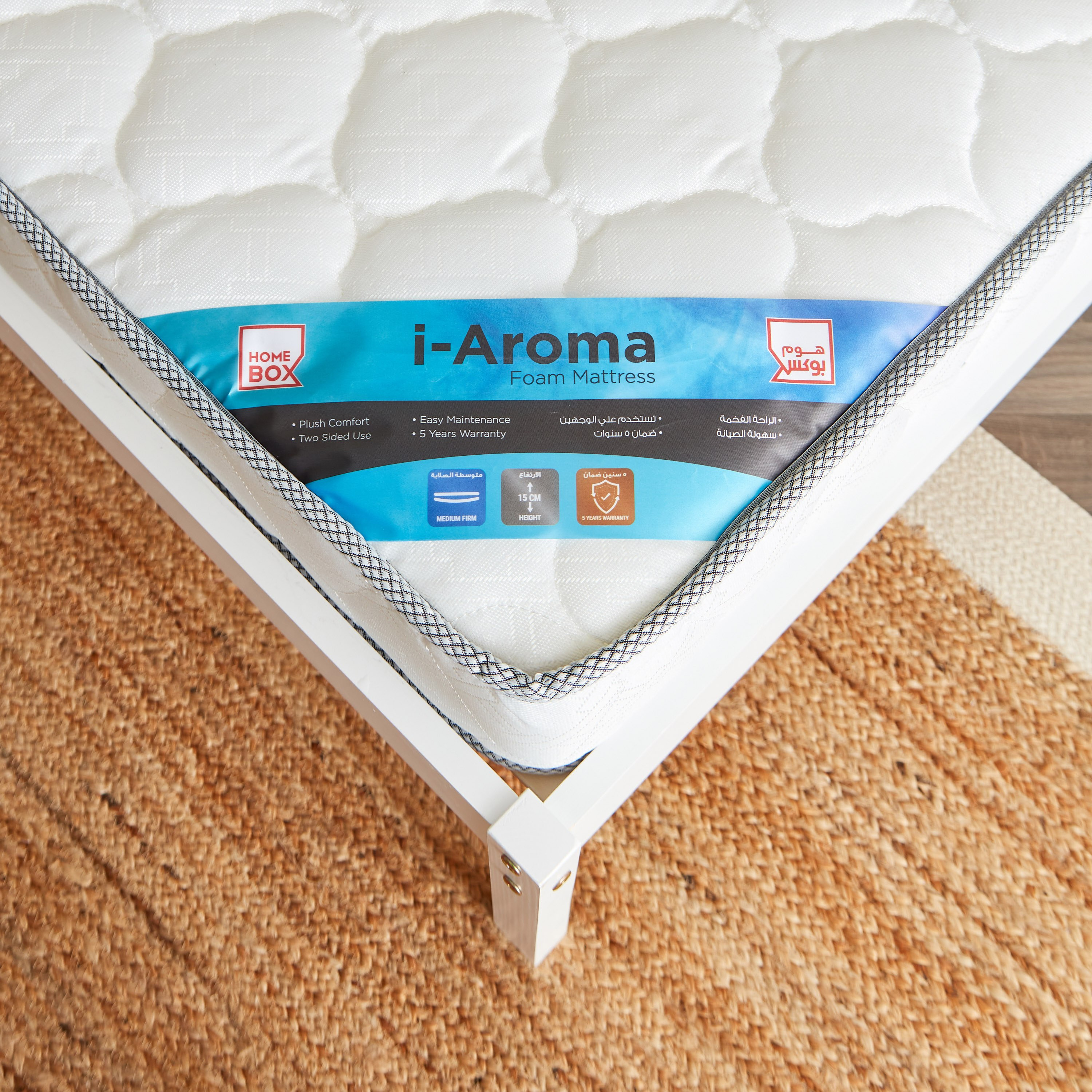 i-Aroma Single Foam Mattress - 90x200x15 cm-hbxfurniture-bedroom-mattresses-single-image-4