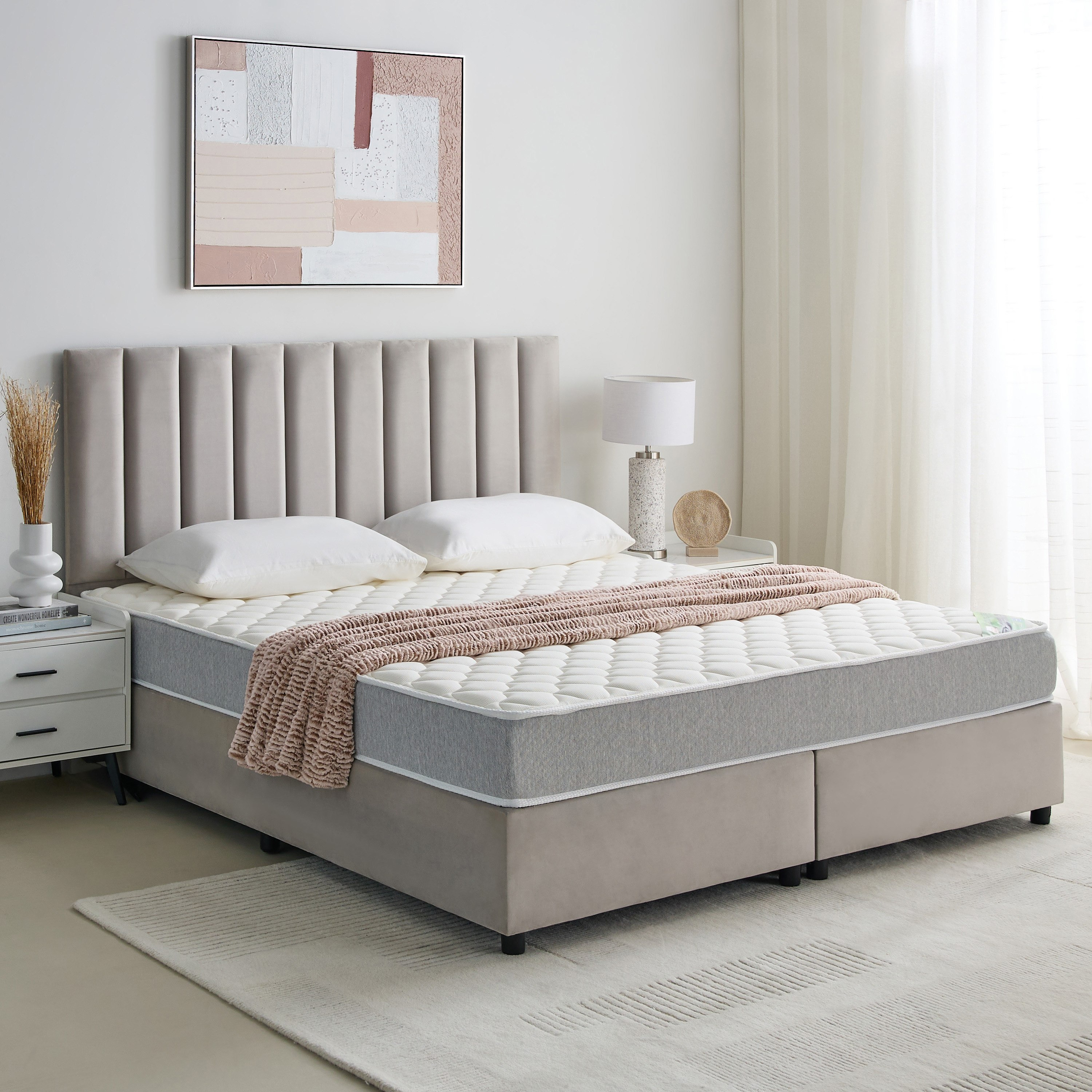 SleepLuxe Natura Latex High Resilience Latex Foam Soft Super King Mattress - 200x200x20 cm-hbxfurniture-mattresses-superking-image-2