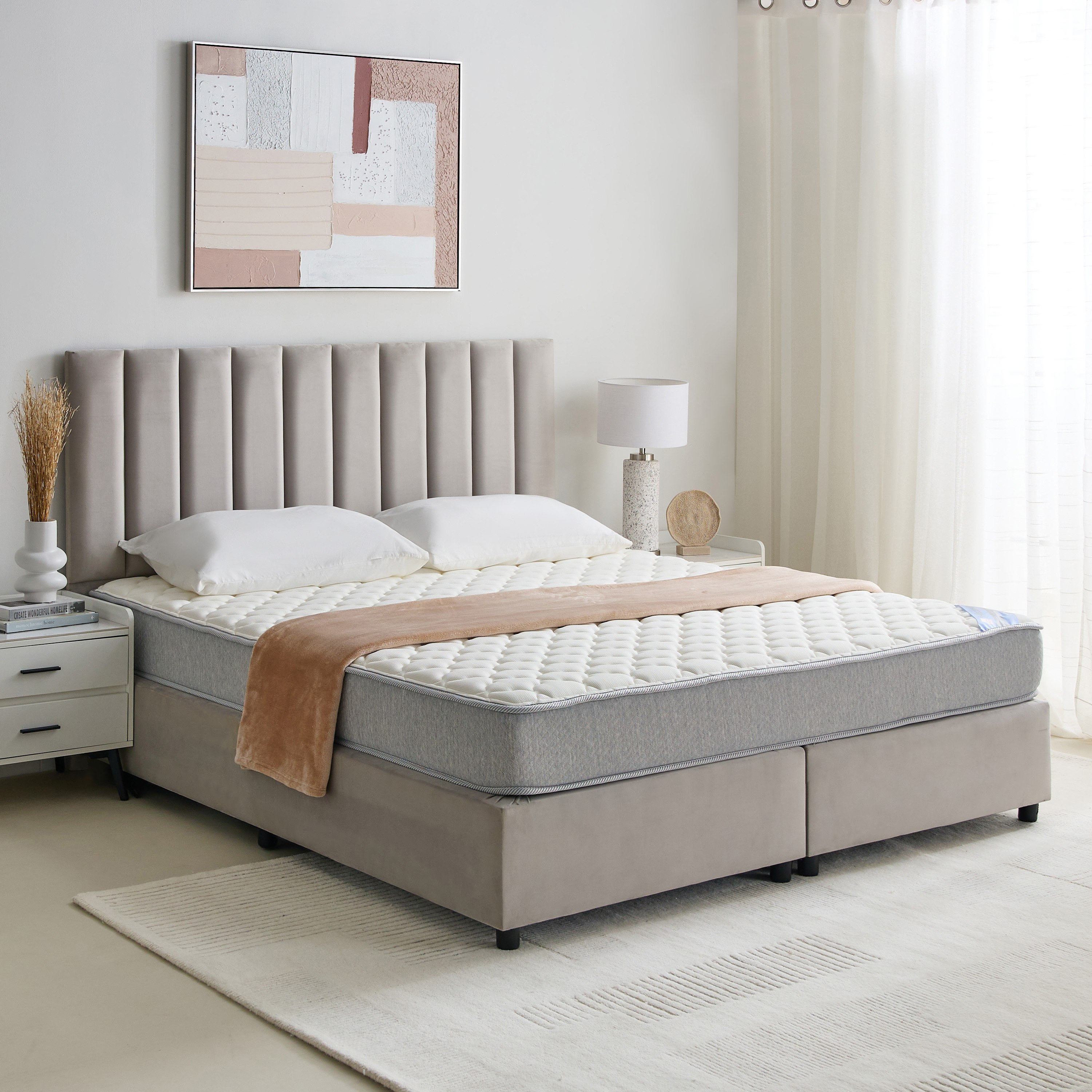 مرتبة كينج ميموري فوم عالي المرونة من سليب لوكس آي فيسكوبيديك - 180x200x20 سم-hbxfurniture-mattresses-king-image-9