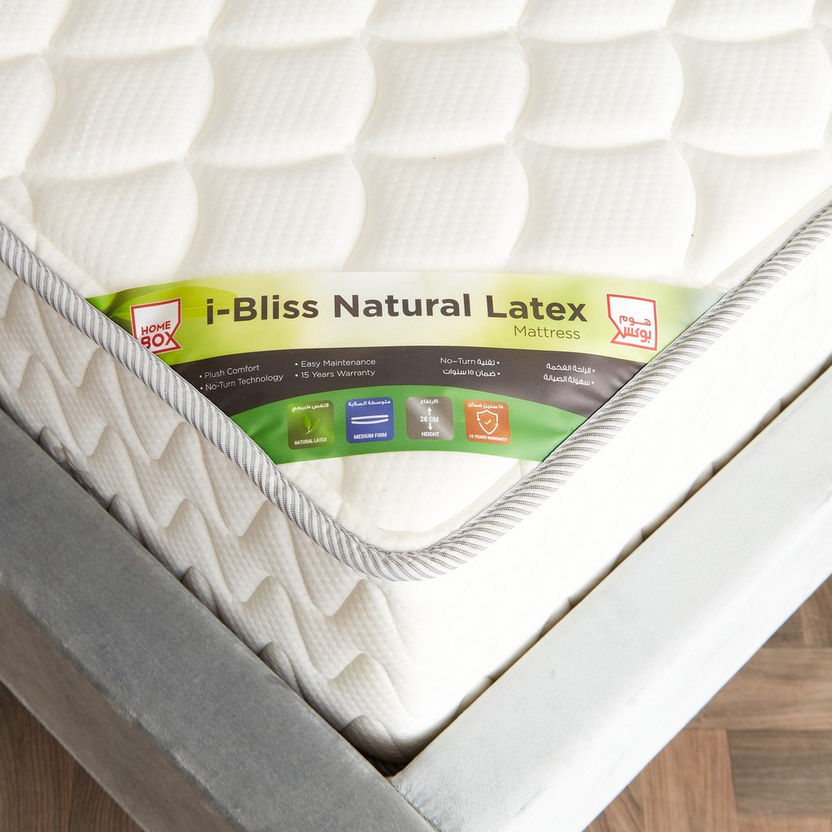 iBliss Natural Latex Queen Foam and Pocket Spring Mattress - 150x200x28 cm-Queen-image-3