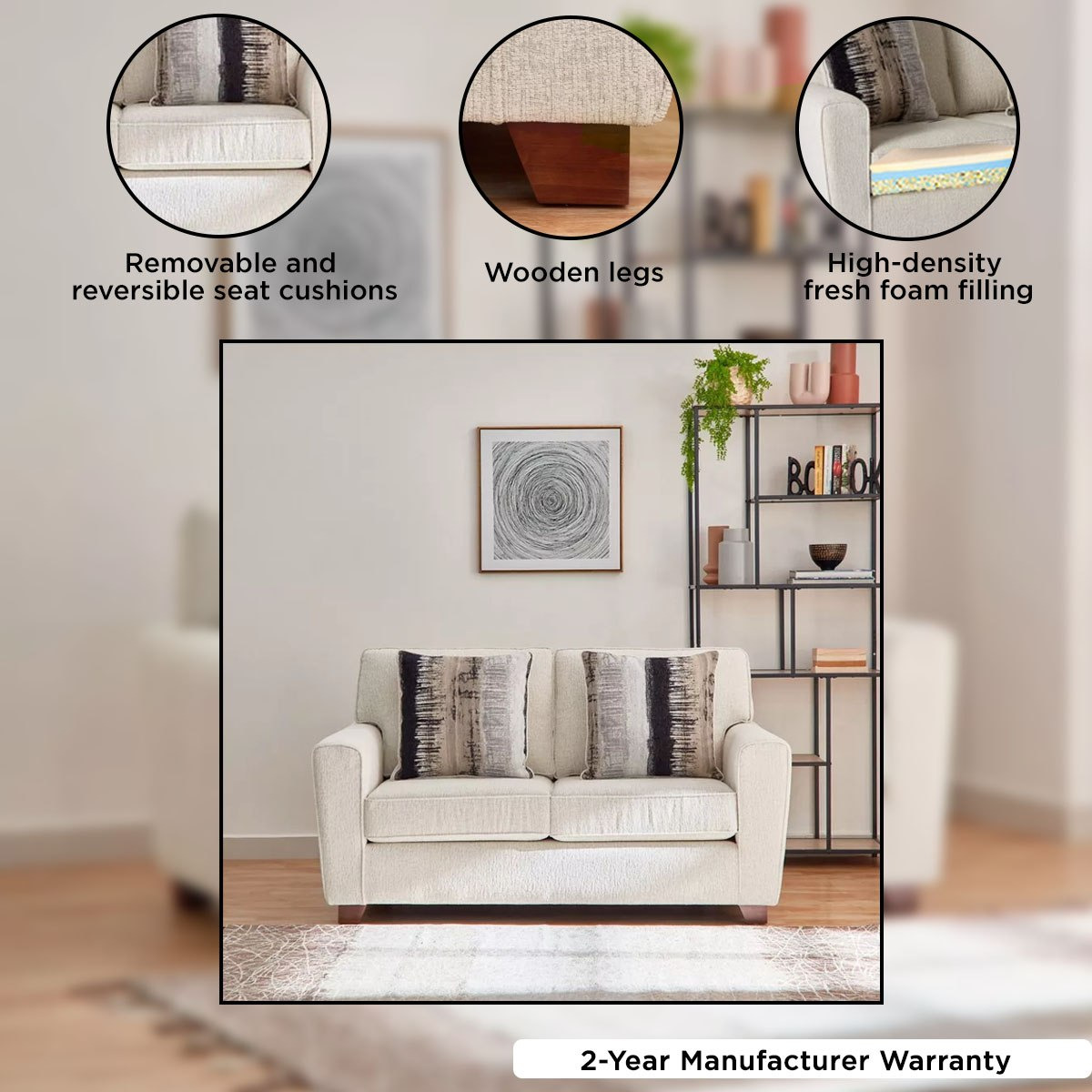 Vegas 2-Seater Fabric Sofa with 2 Cushions-hbxlivingroom-sofasandarmchairs-sofas-image-6