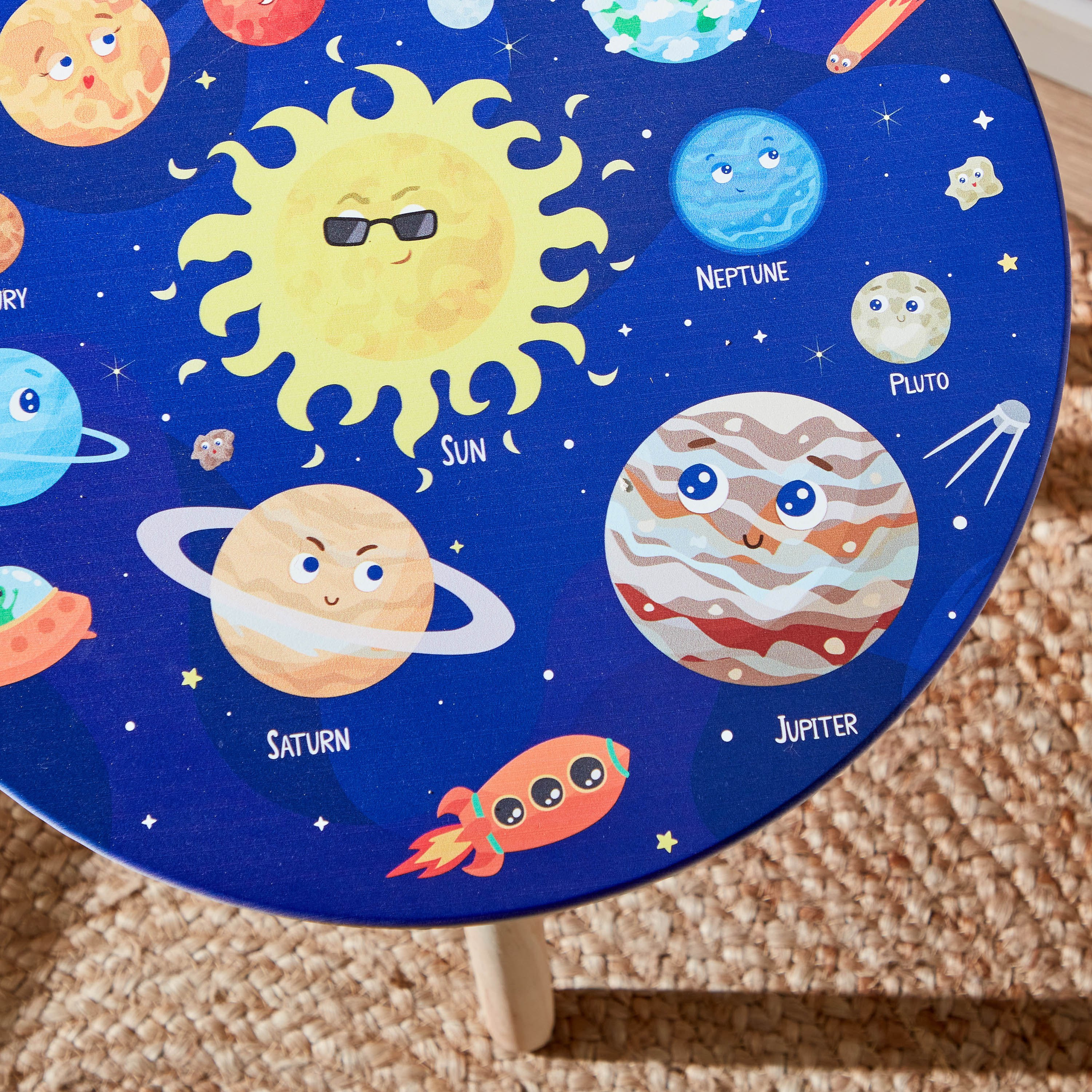 Aloha Cosmic Meridian Print Accent Table - 40x40x37.5 cm-hbxhomeware-hbxkidsandyouth-image-2
