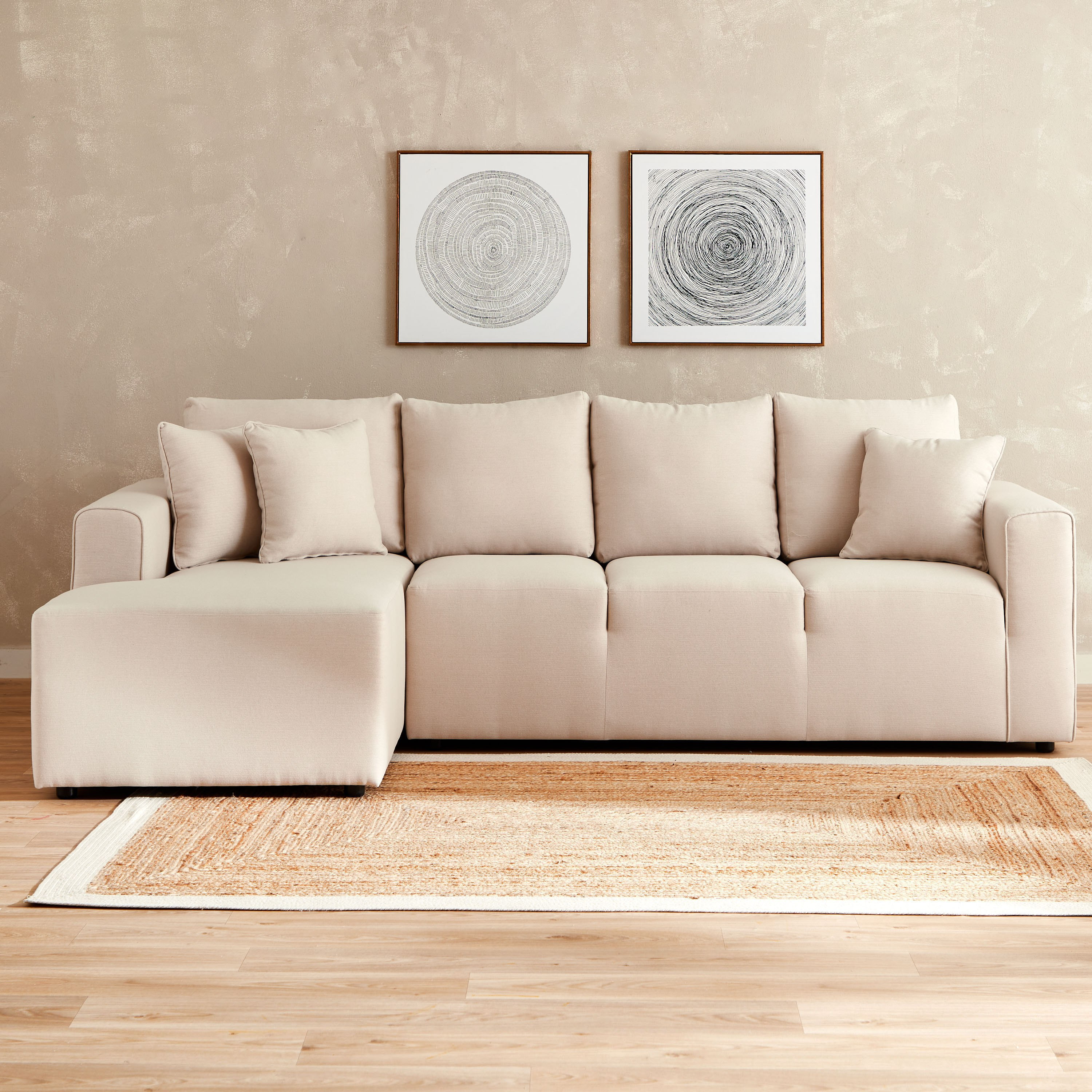 كنبة ركنية يسار قماشية بـ4 مقاعد مع 3 وسائد من سيدونا-hbxlivingroom-sofasandarmchairs-cornersofas-image-1
