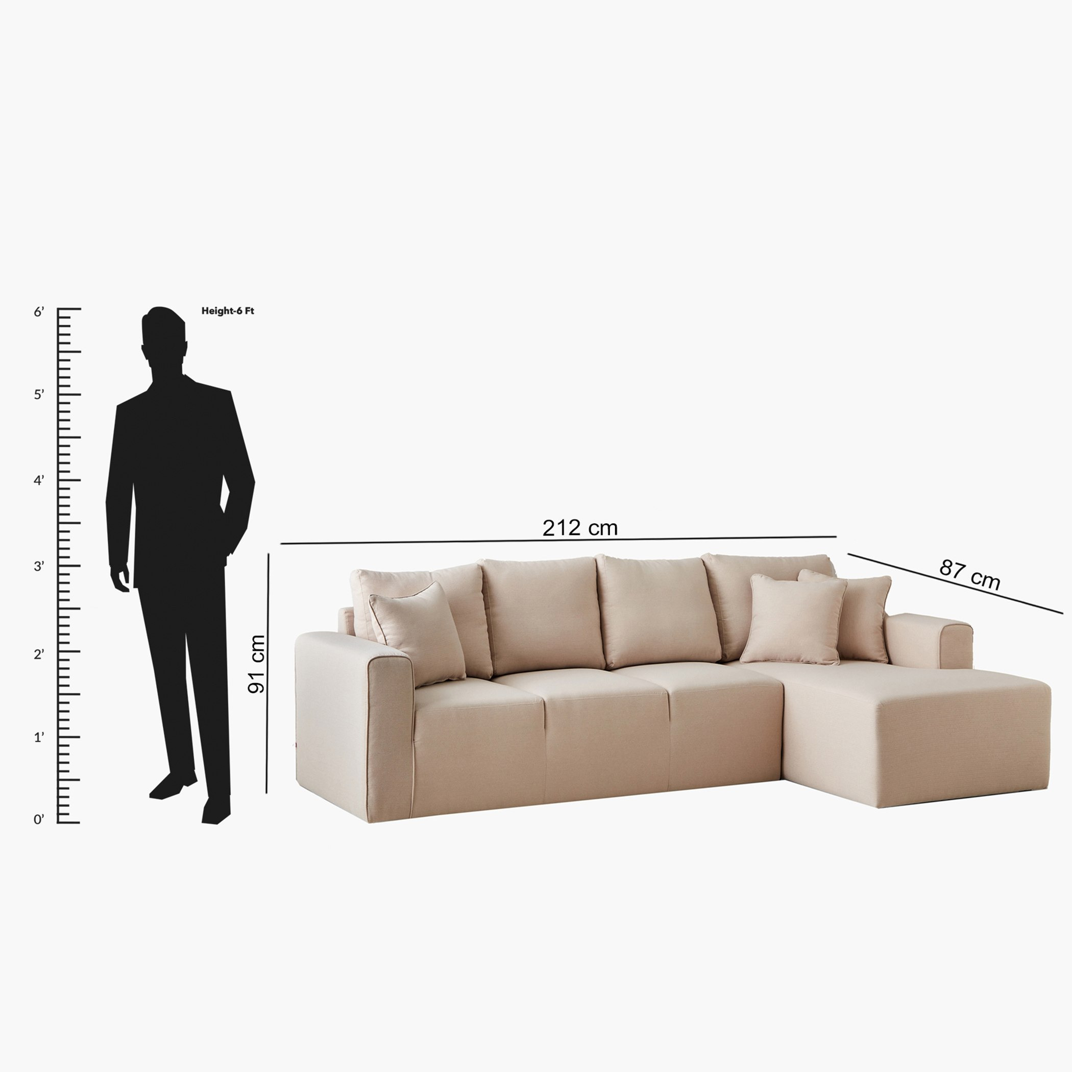 Sedona 4-Seater Fabric Right Corner Sofa with 3 Cushions-hbxlivingroom-sofasandarmchairs-cornersofas-image-10