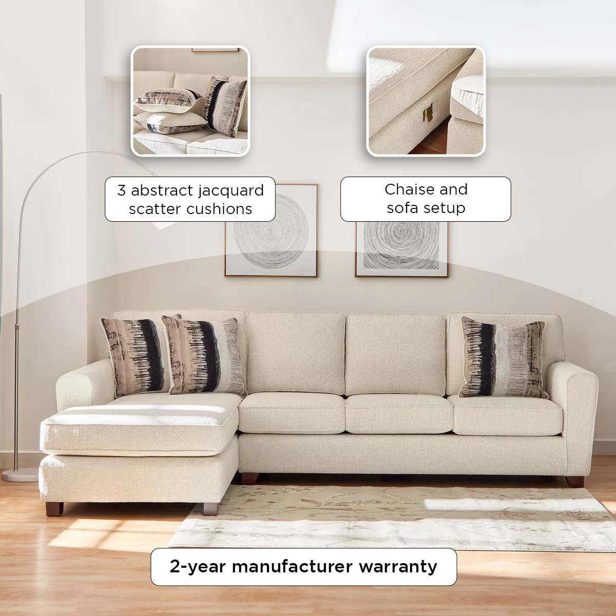 كنبة ركنية يسار قماشية 4 مقاعد مع 3 وسائد من فيجاس-hbxlivingroom-sofasandarmchairs-cornersofas-image-13