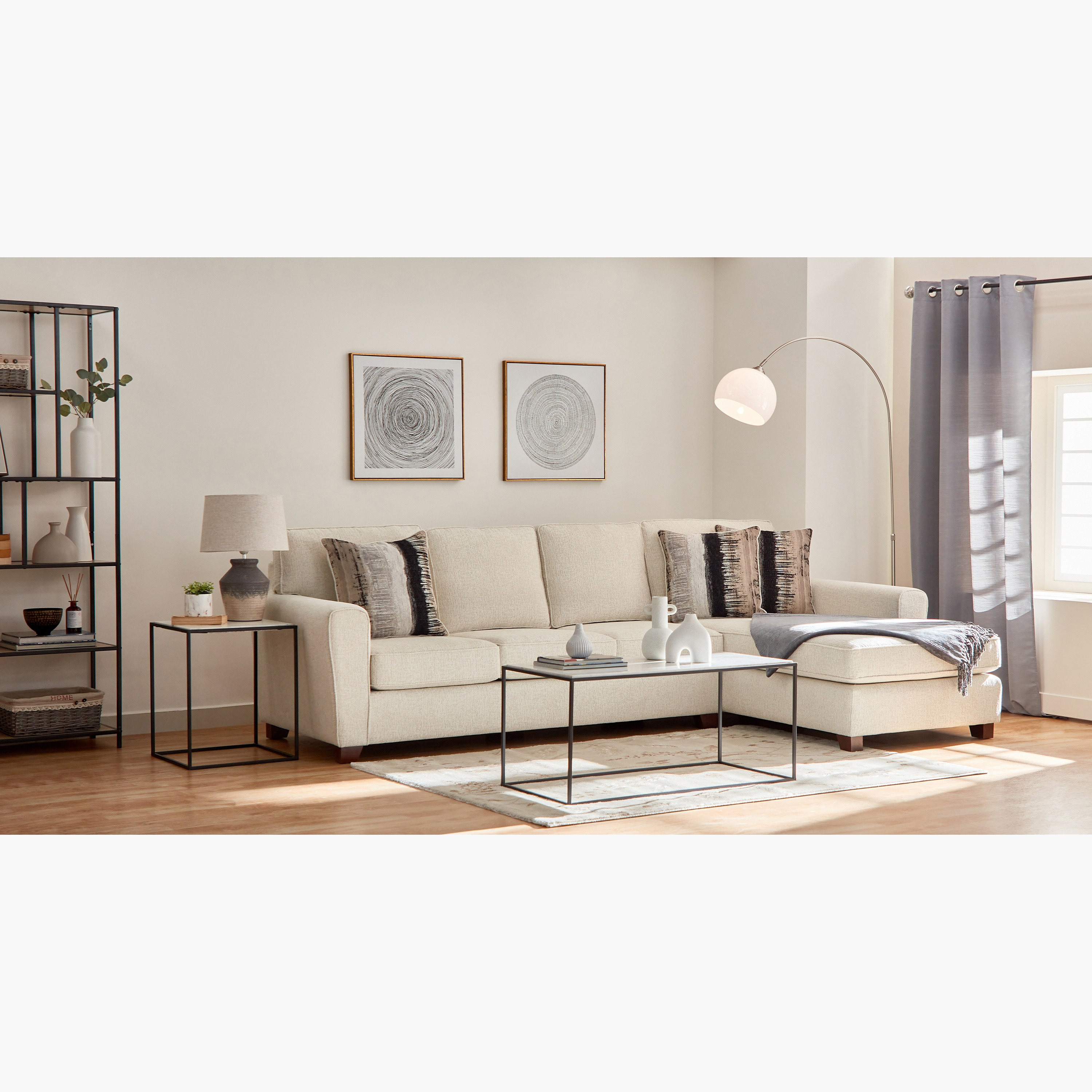 كنبة ركنية يمين قماش 4 مقاعد مع 3 وسائد من فيجاس-hbxlivingroom-sofasandarmchairs-cornersofas-image-14