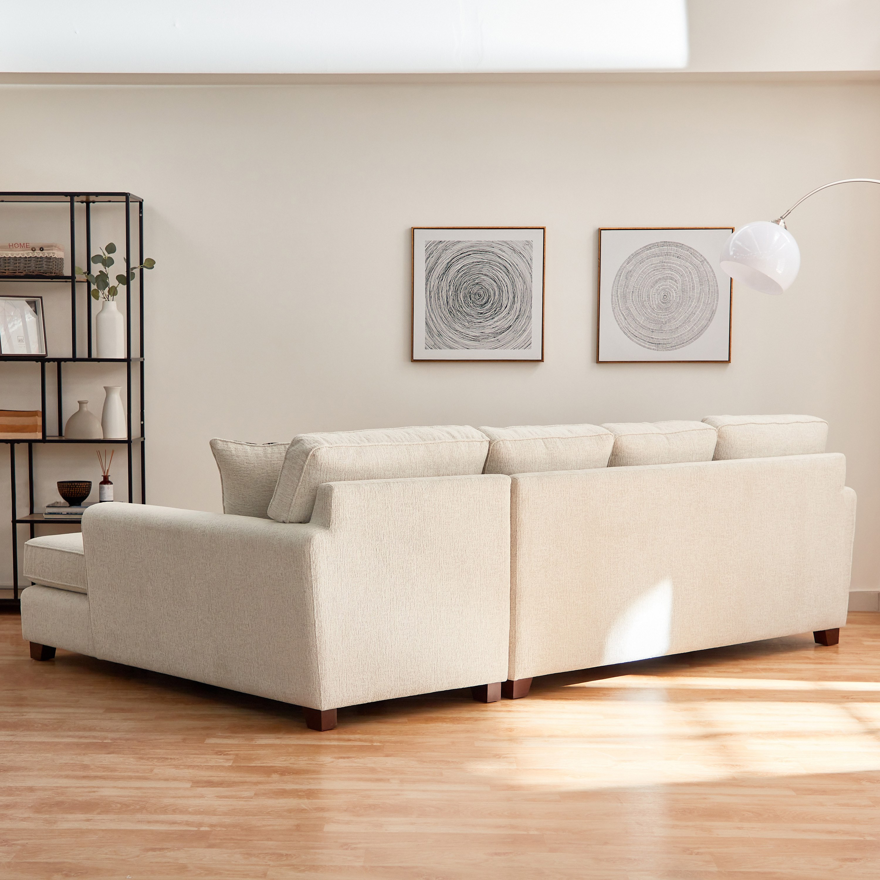 كنبة ركنية يمين قماش 4 مقاعد مع 3 وسائد من فيجاس-hbxlivingroom-sofasandarmchairs-cornersofas-image-3