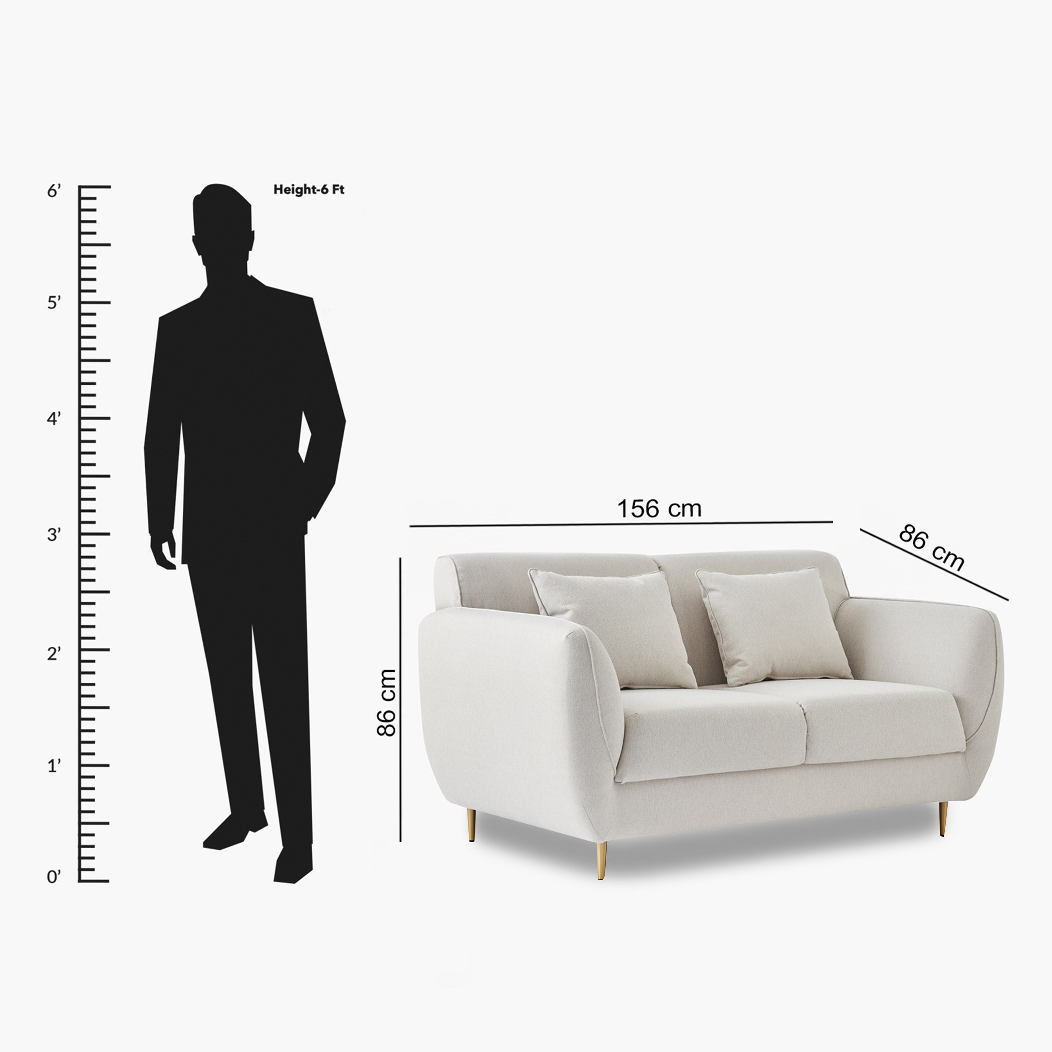 كنبة قماش مقعدين مع 2 وسائد من تيهاني-hbxlivingroom-sofasandarmchairs-sofas-image-10