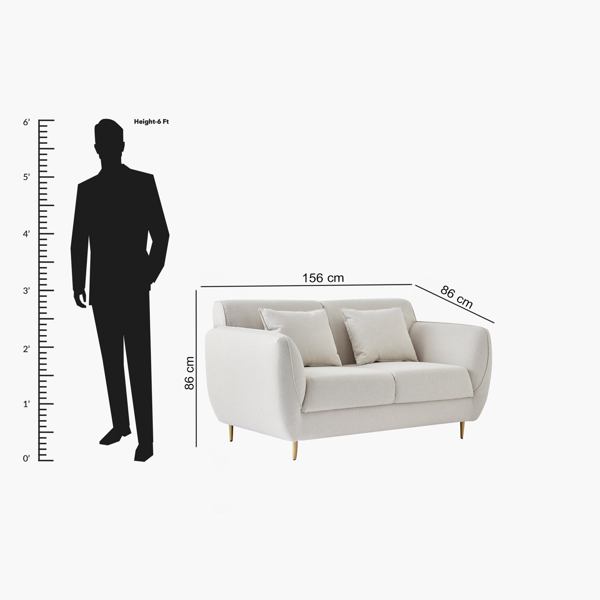 كنبة قماش مقعدين مع 2 وسائد من تيهاني-hbxlivingroom-sofasandarmchairs-sofas-image-9