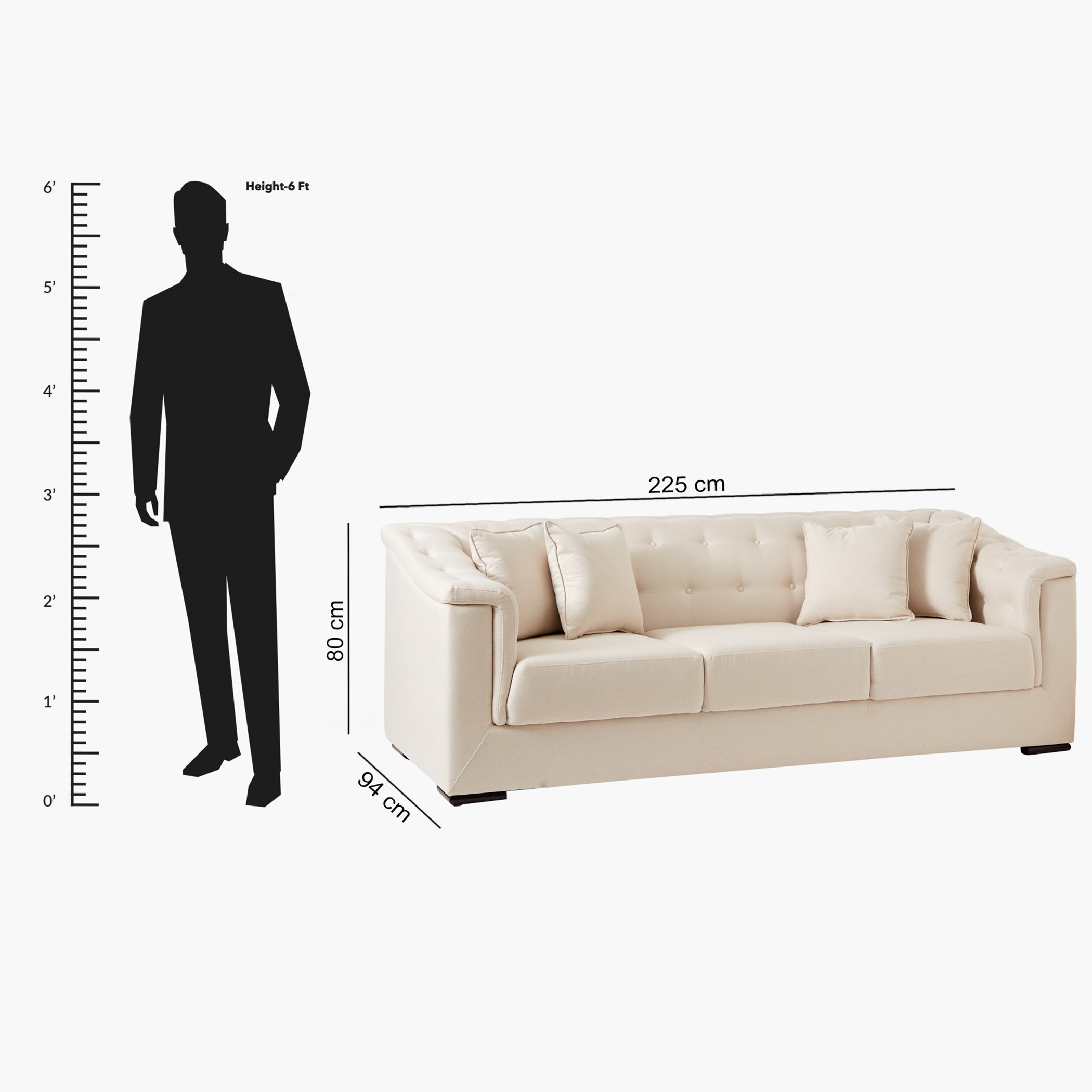 كنبة قماش 3 مقاعد مع 4 وسائد من سندريلا-hbxlivingroom-sofasandarmchairs-sofas-image-11