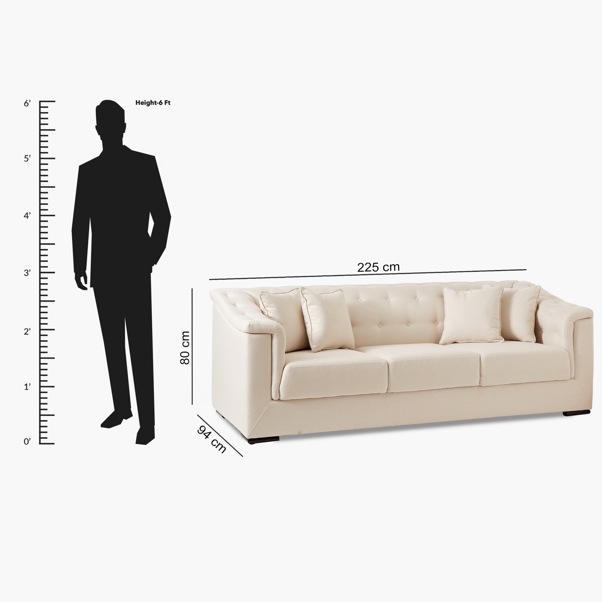 كنبة قماش 3 مقاعد مع 4 وسائد من سندريلا-hbxlivingroom-sofasandarmchairs-sofas-image-12
