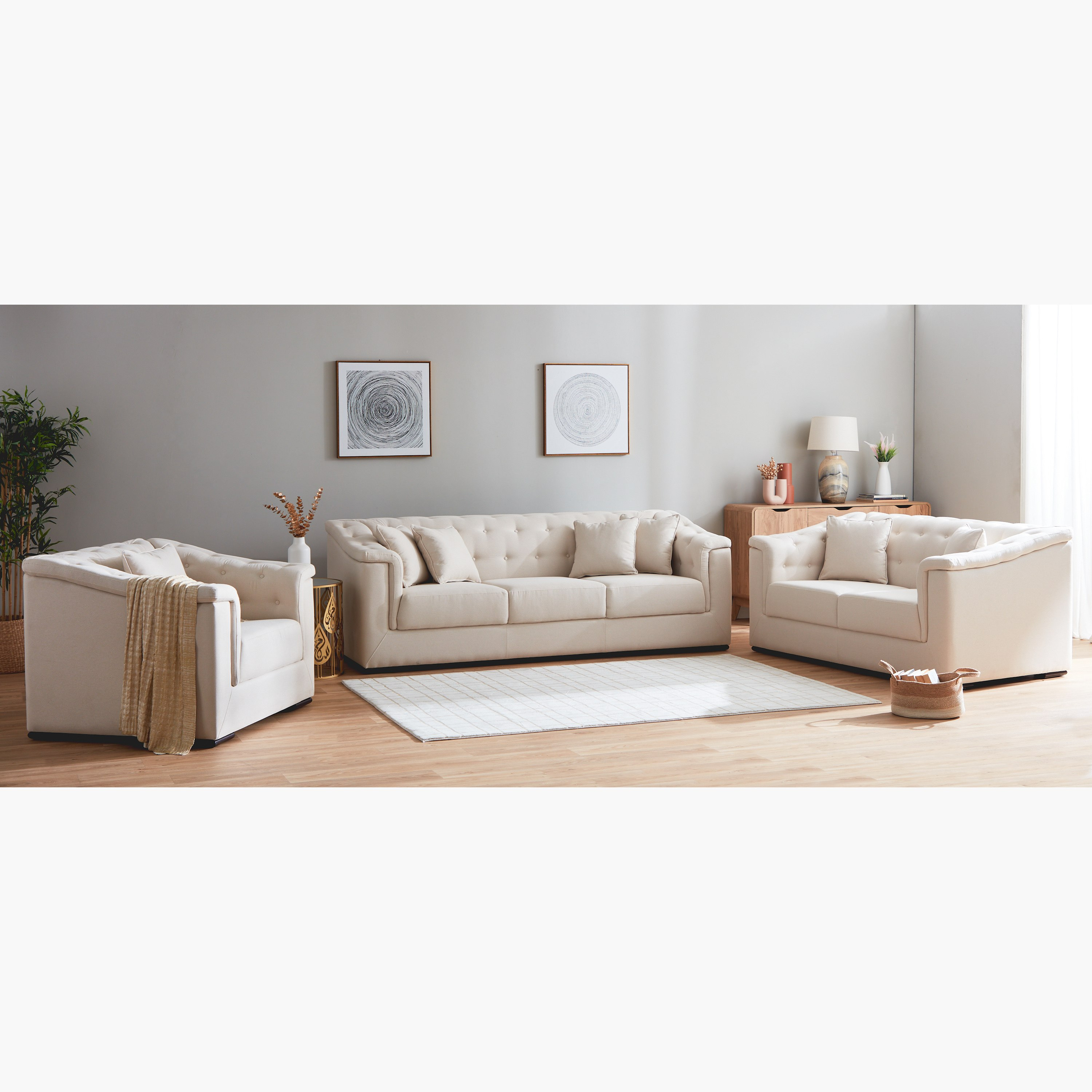 كنبة قماش 3 مقاعد مع 4 وسائد من سندريلا-hbxlivingroom-sofasandarmchairs-sofas-image-8