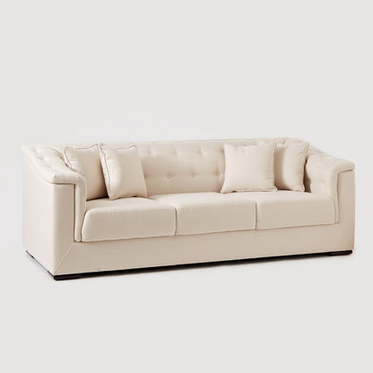 Cinderella 3-Seater Fabric Sofa with 4 Cushions