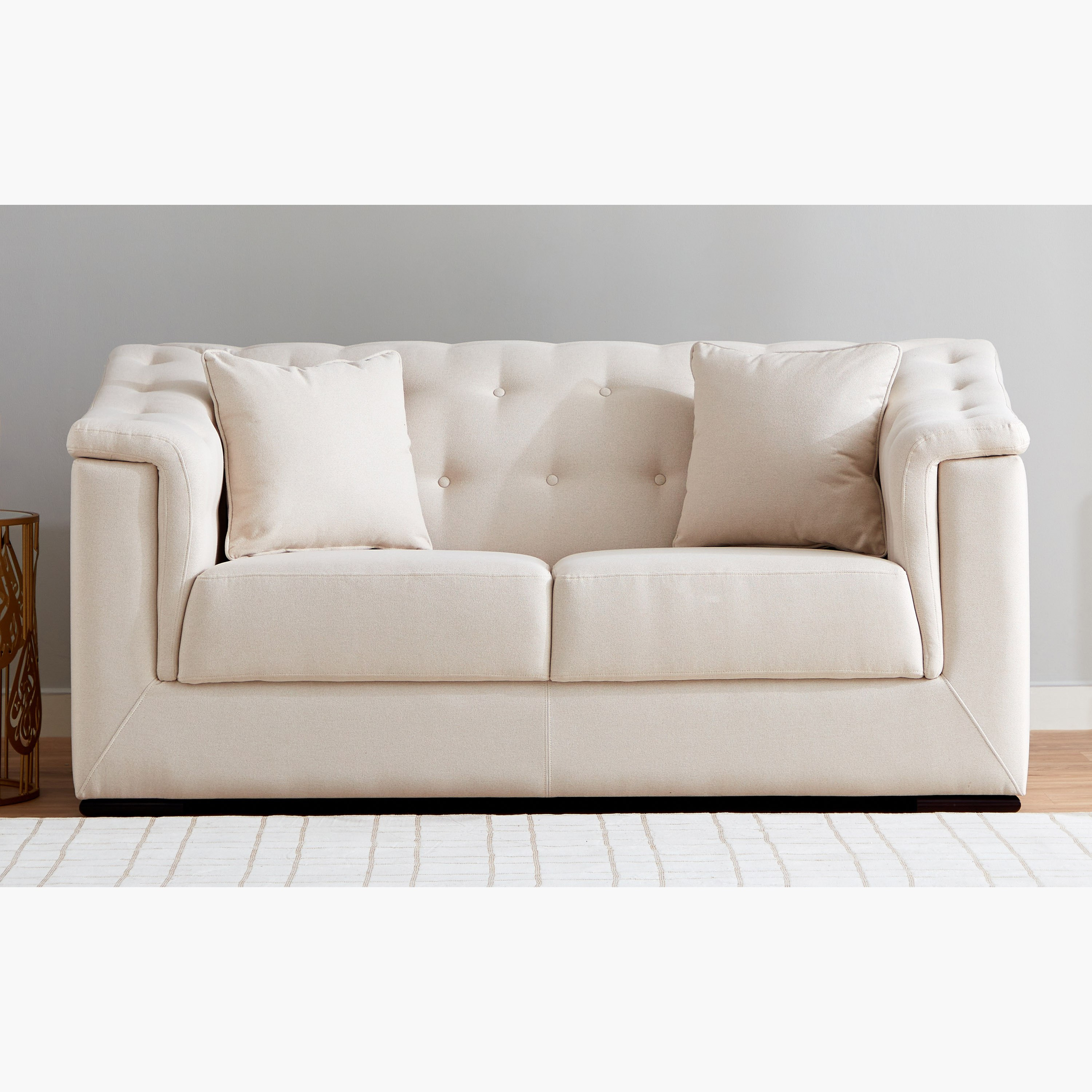 كنبة قماش مقعدين مع 2 وسائد من سندريلا-hbxlivingroom-sofasandarmchairs-sofas-image-1