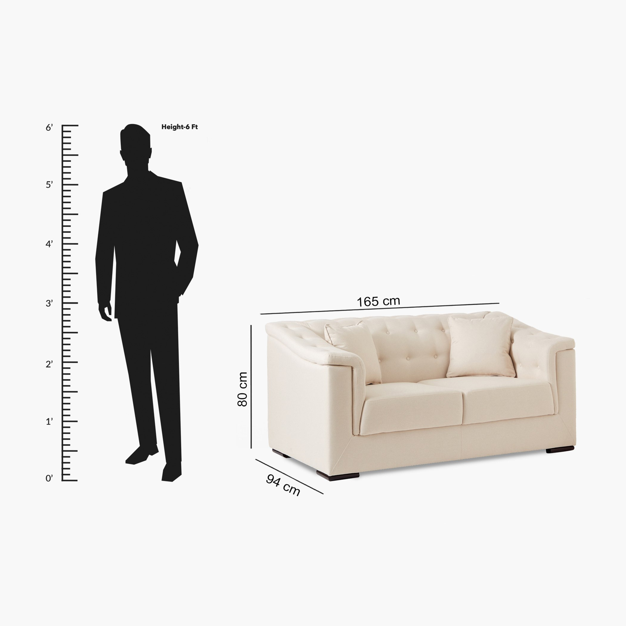 كنبة قماش مقعدين مع 2 وسائد من سندريلا-hbxlivingroom-sofasandarmchairs-sofas-image-12