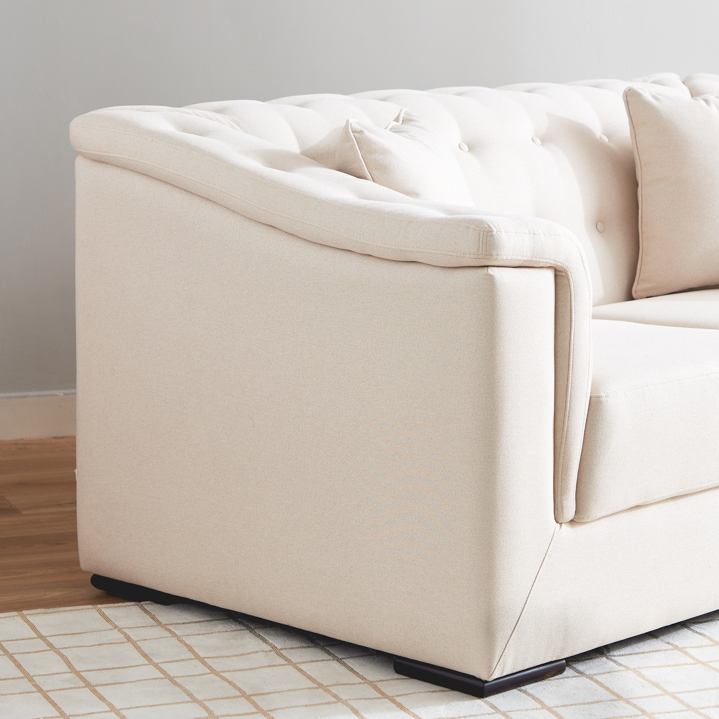 كنبة قماش مقعدين مع 2 وسائد من سندريلا-hbxlivingroom-sofasandarmchairs-sofas-image-6