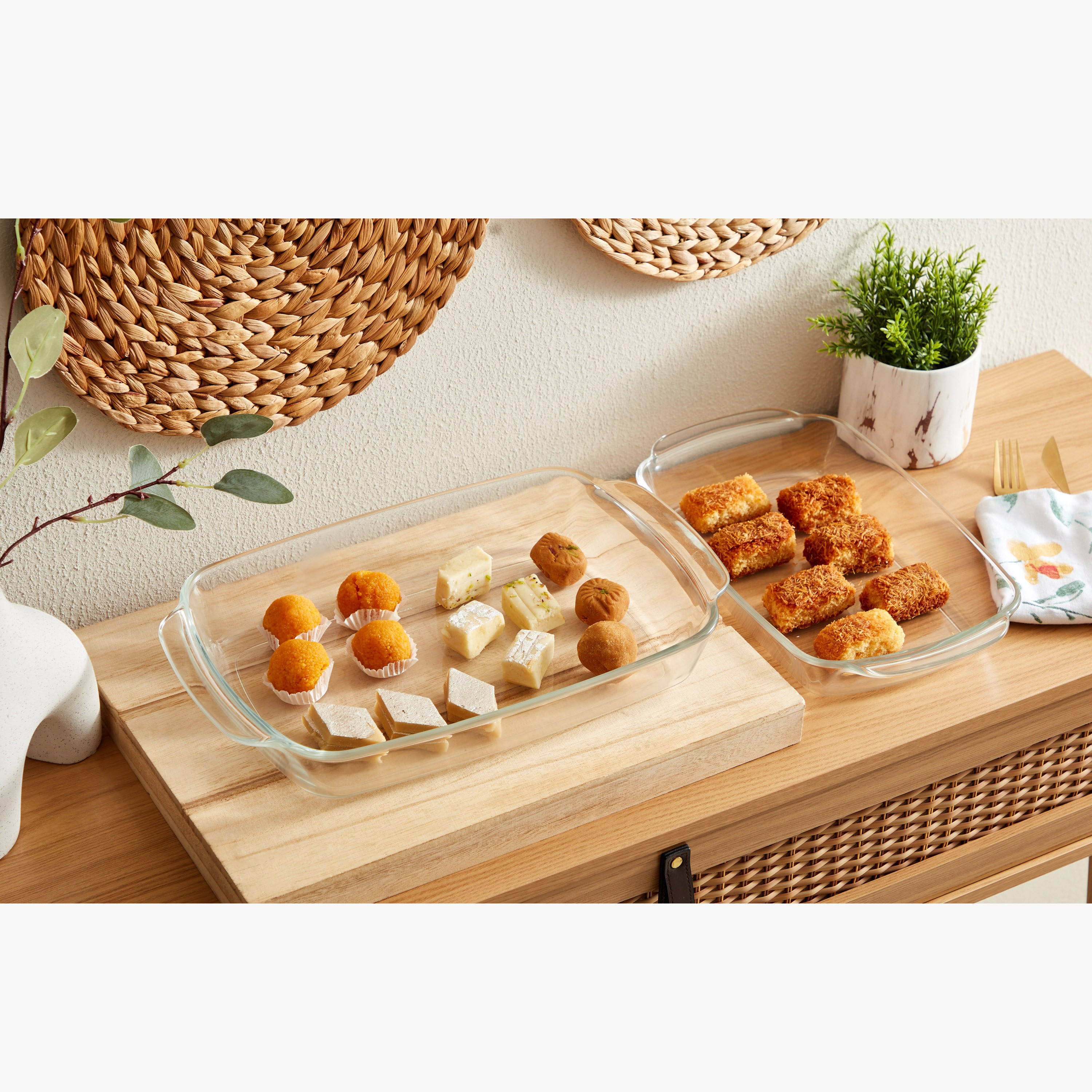 Luminarc 2-Piece Rectangular Baking and Serving Dish Set-hbxkitchen-bakeware-image-4