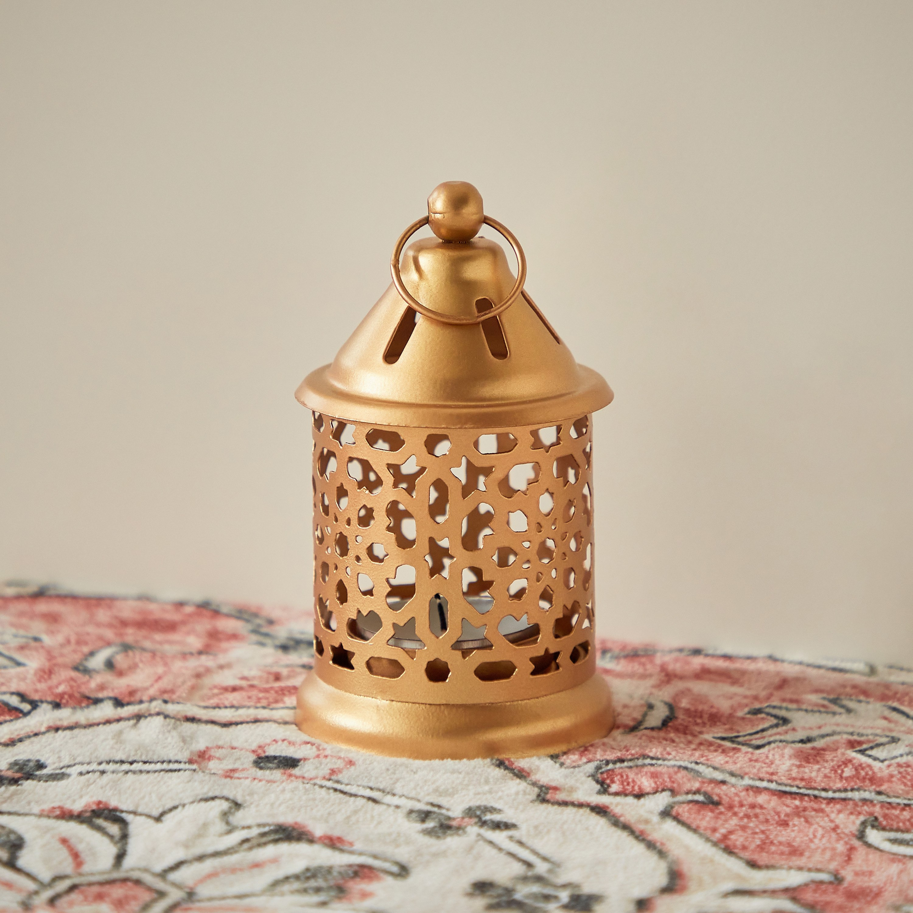 Markazi Metal Jaali Lantern - 6x6x12 cm-hbxdecorandfurnishings-homeaccessories-lanterns-image-2
