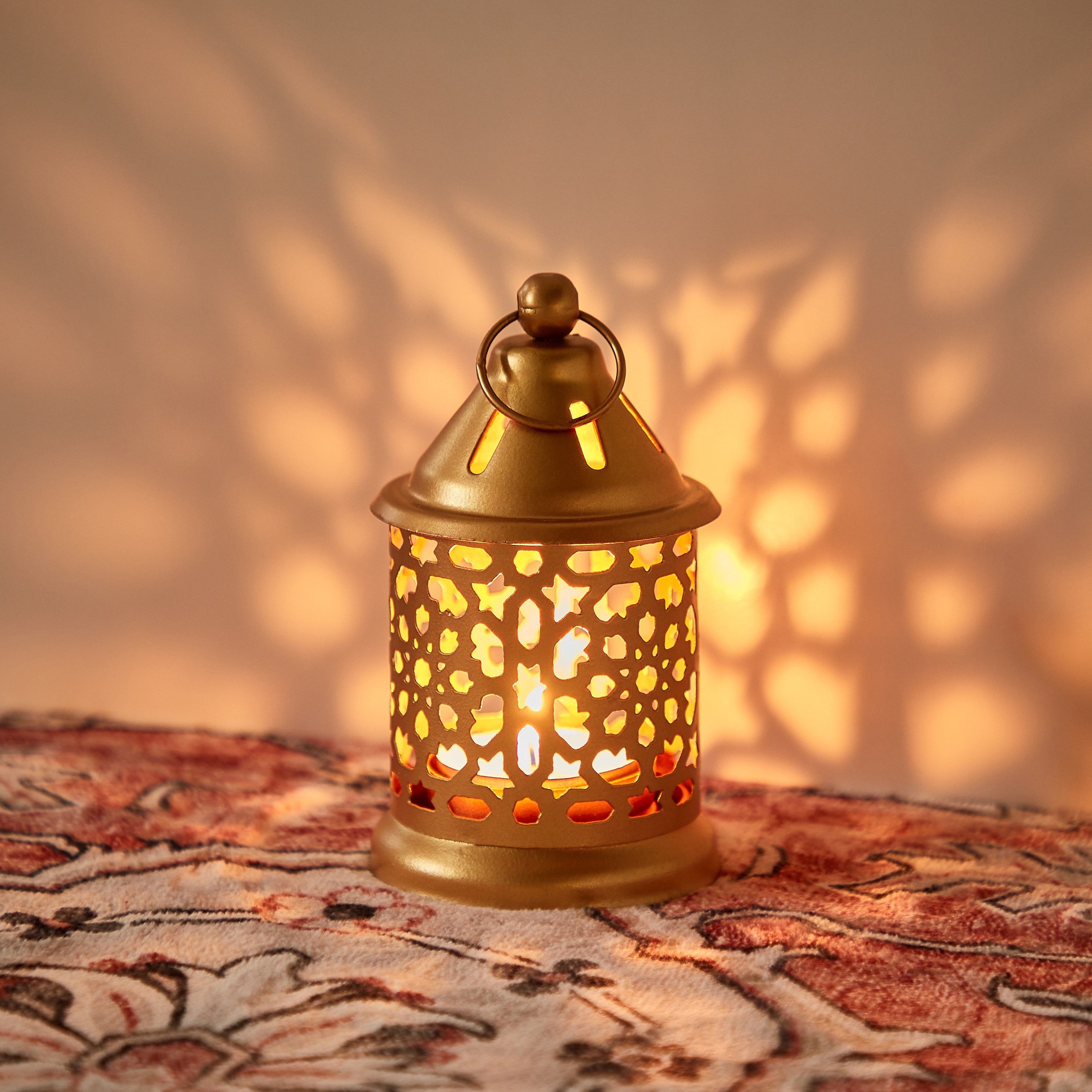Markazi Metal Jaali Lantern - 6x6x12 cm-hbxdecorandfurnishings-homeaccessories-lanterns-image-1