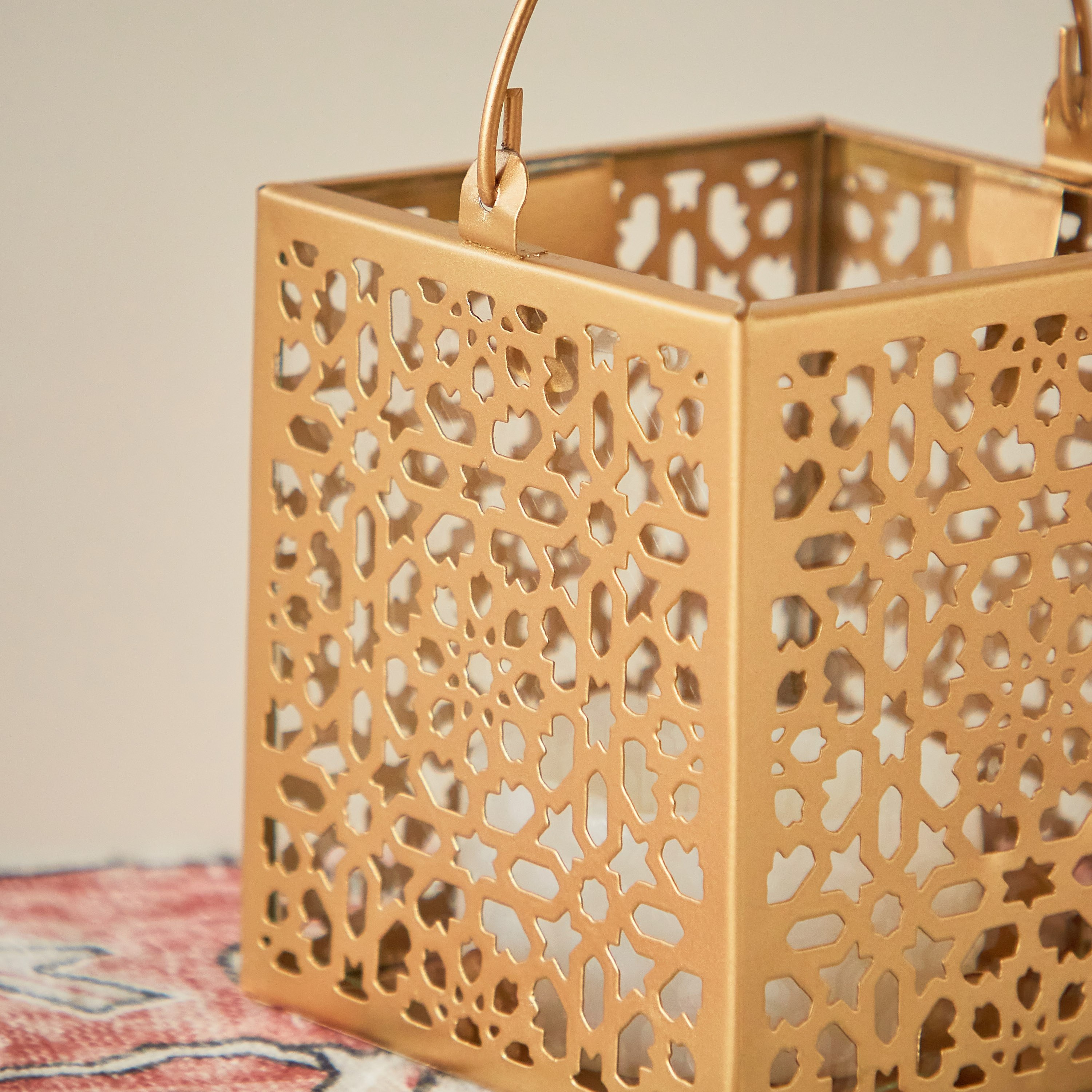 حامل شموع مربع معدن من مركزي - 10x10x10 سم-hbxlivingroom-decorandaccessories-candleholders-image-3