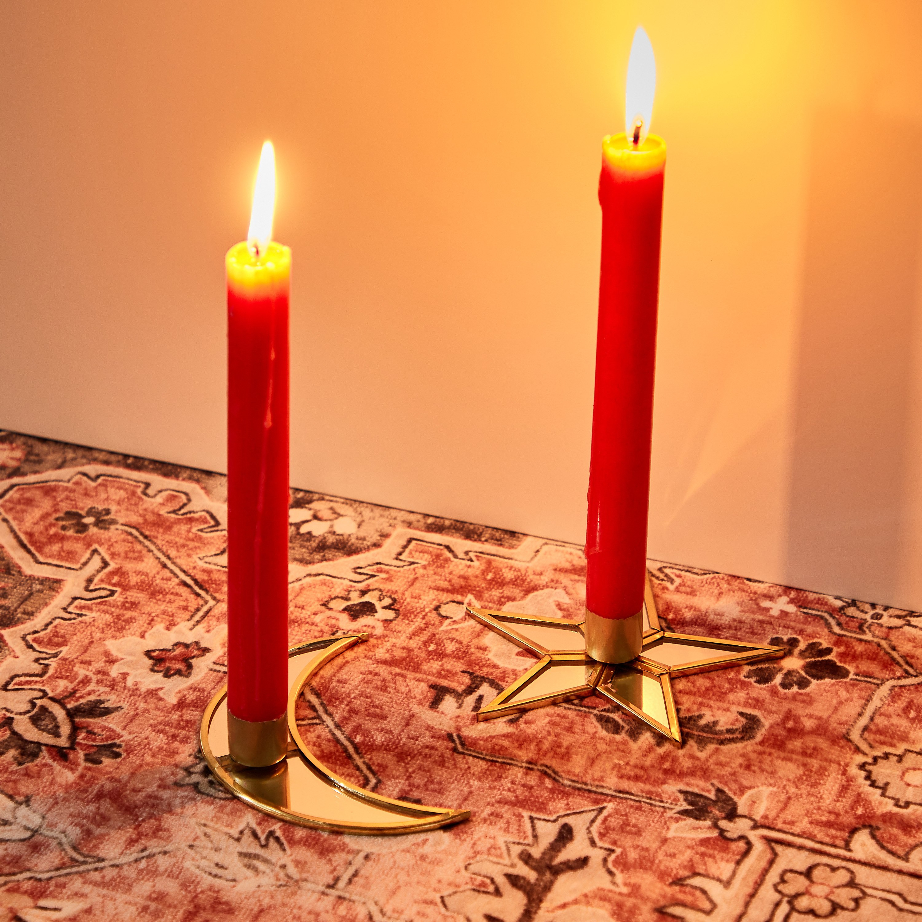 Markazi 2-Piece Metal Chaand Sitaara Votive Candle Stand Set - 10x10x3 cm-PROMO_HB_SA_SETFOR1299_270826-image-2