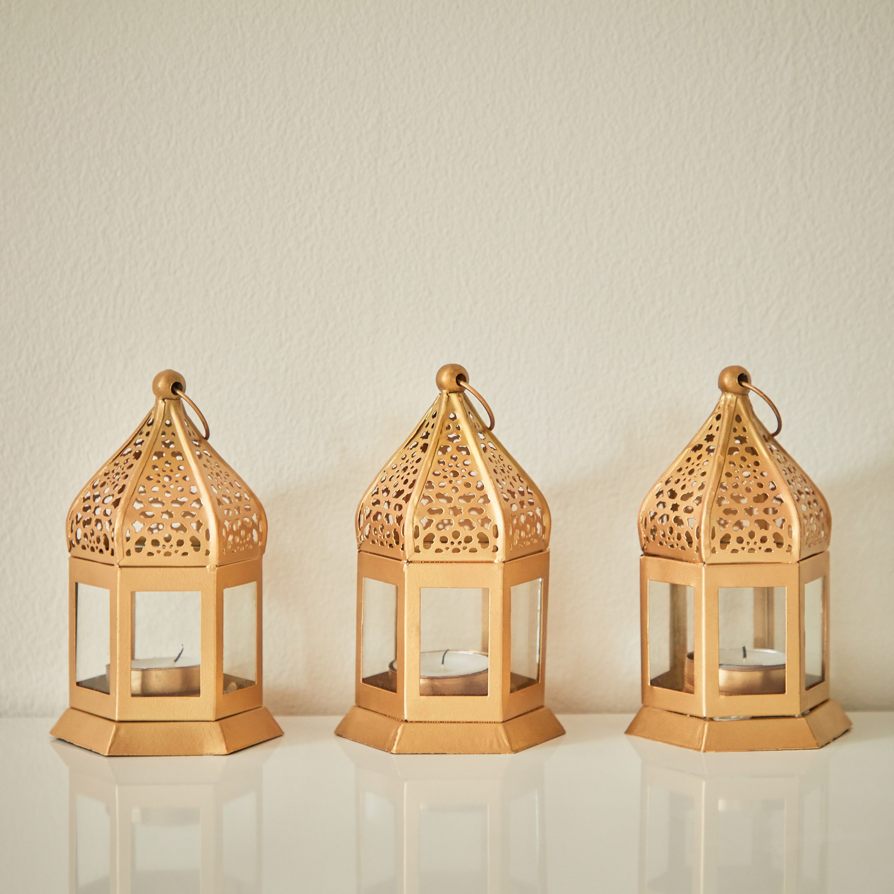 طقم فوانيس جالي معدنية 3 قطع من ماركازي - 7x8x13 سم-PROMO_HB_AE_B1G1_250925-image-2