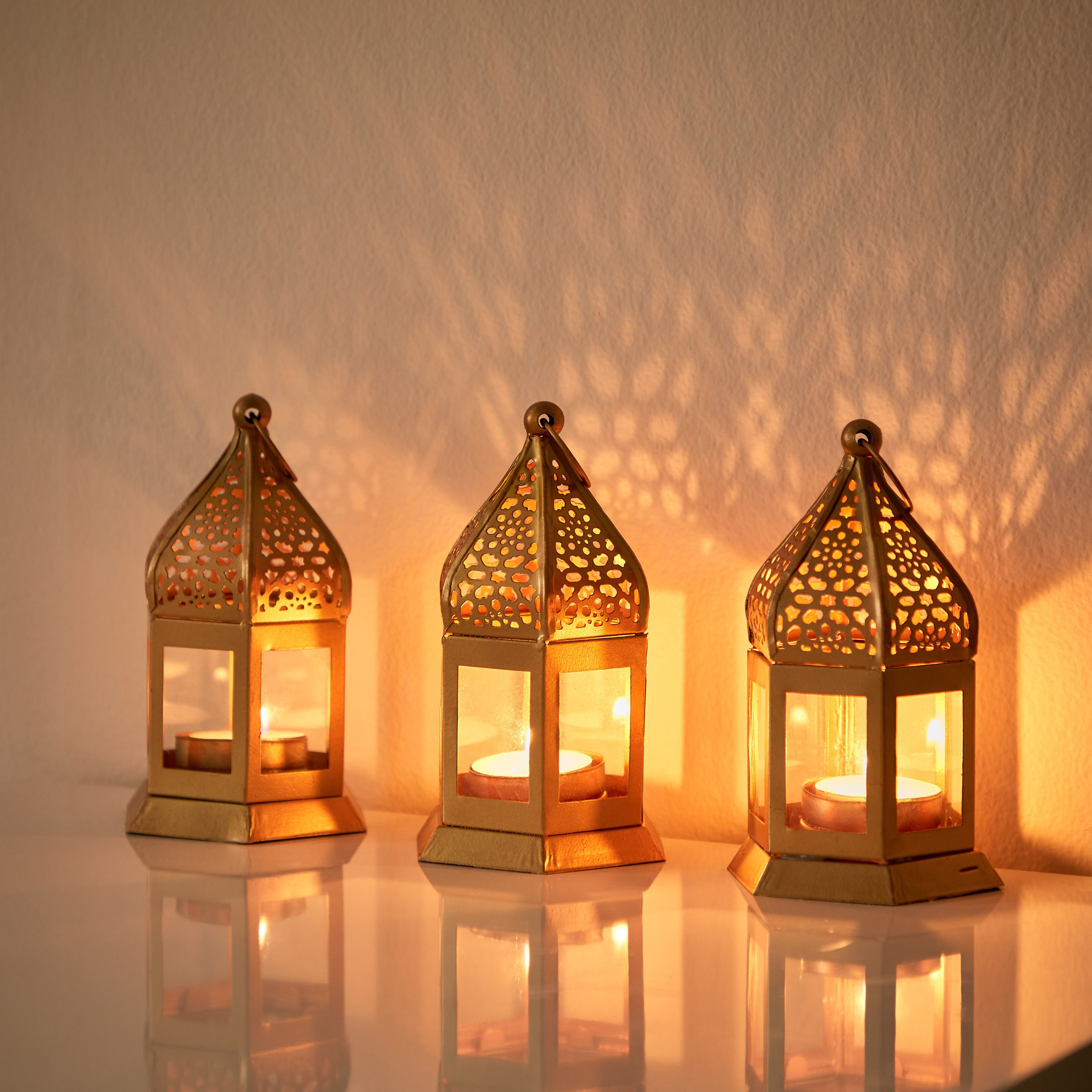 طقم فوانيس جالي معدنية 3 قطع من ماركازي - 7x8x13 سم-PROMO_HB_AE_B1G1_250925-image-1