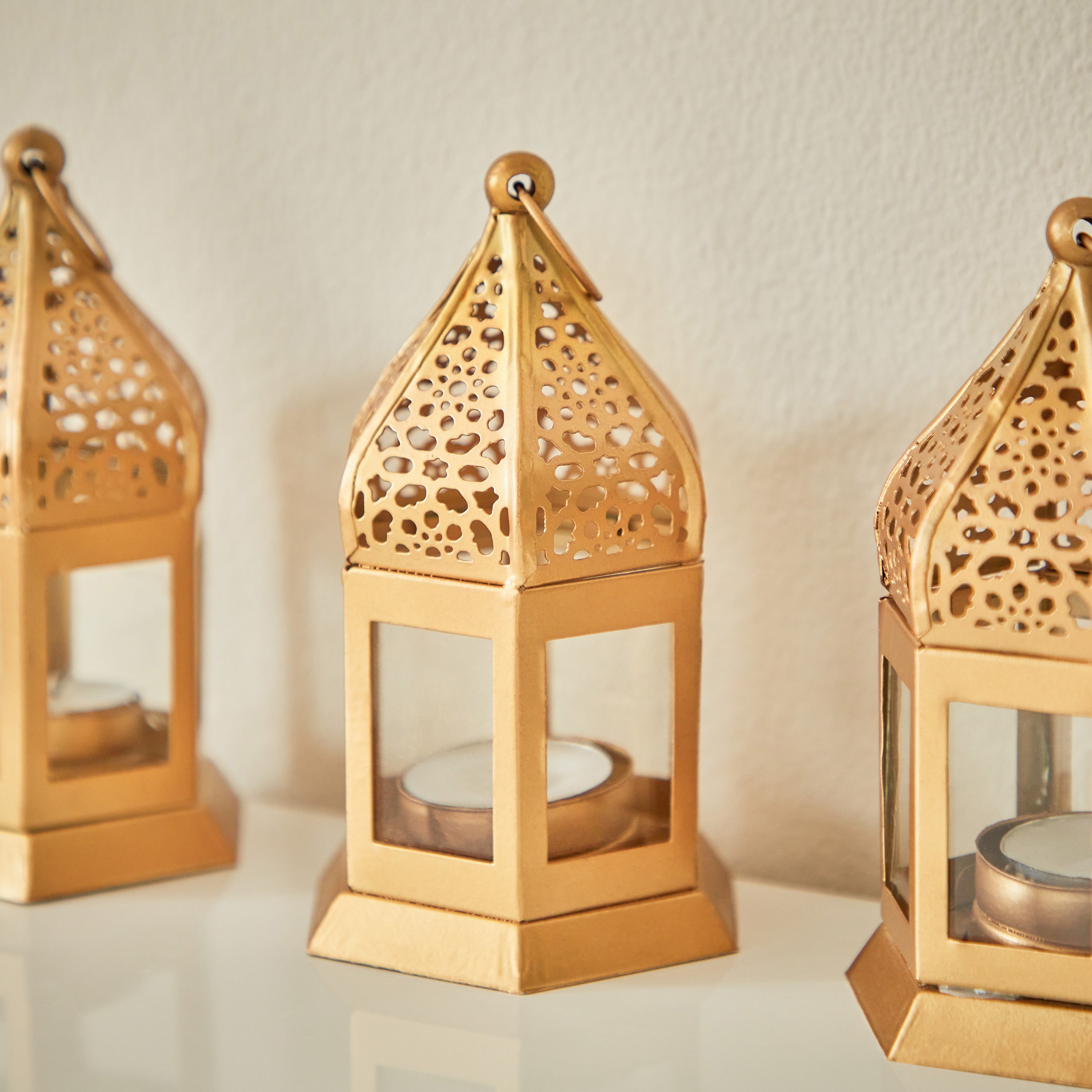 طقم فوانيس جالي معدنية 3 قطع من ماركازي - 7x8x13 سم-PROMO_HB_AE_B1G1_250925-image-3