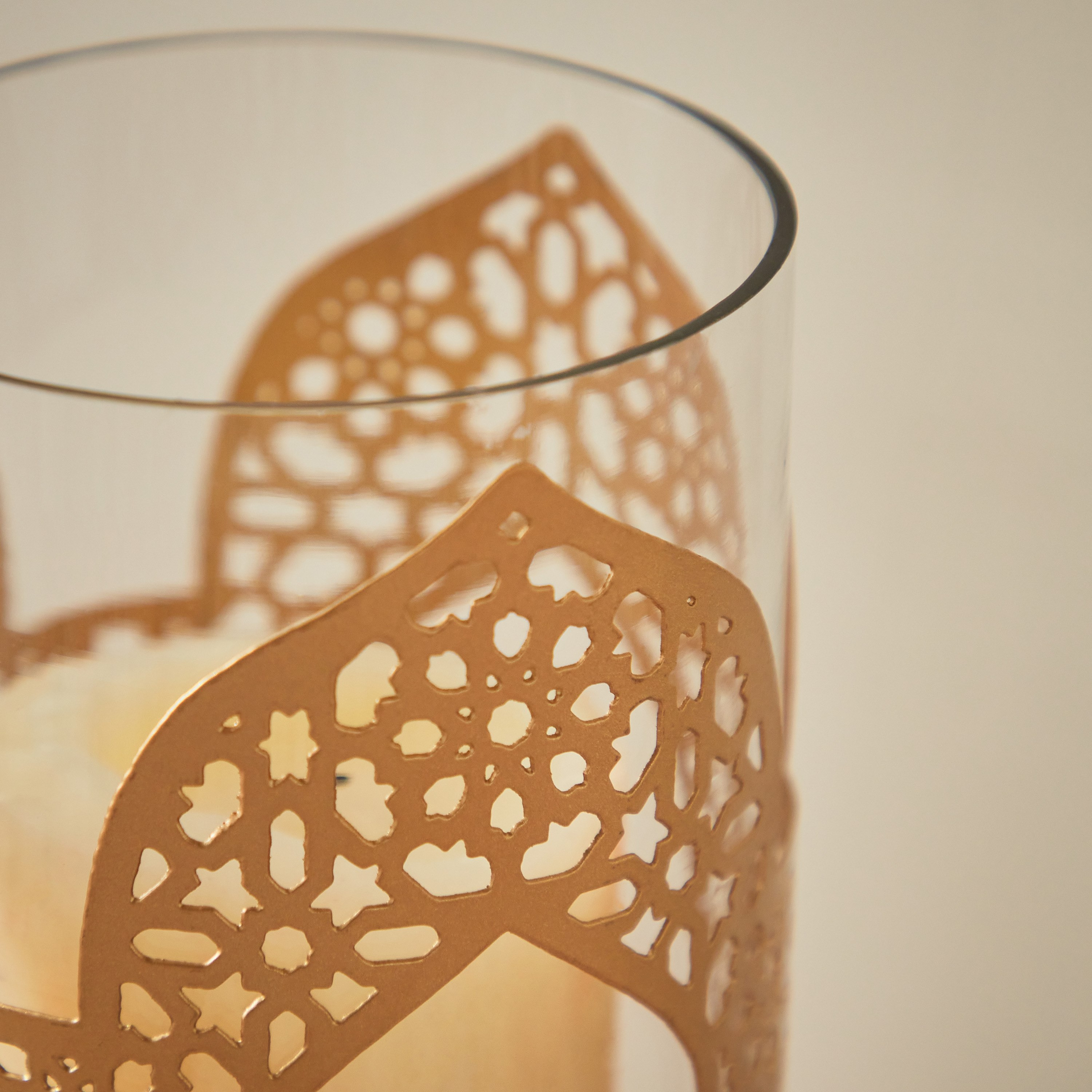 حامل شموع فانوس معدن 3 جوانب من مركزي - 11.5x11.5x21.5 سم-hbxlivingroom-decorandaccessories-candleholders-image-3