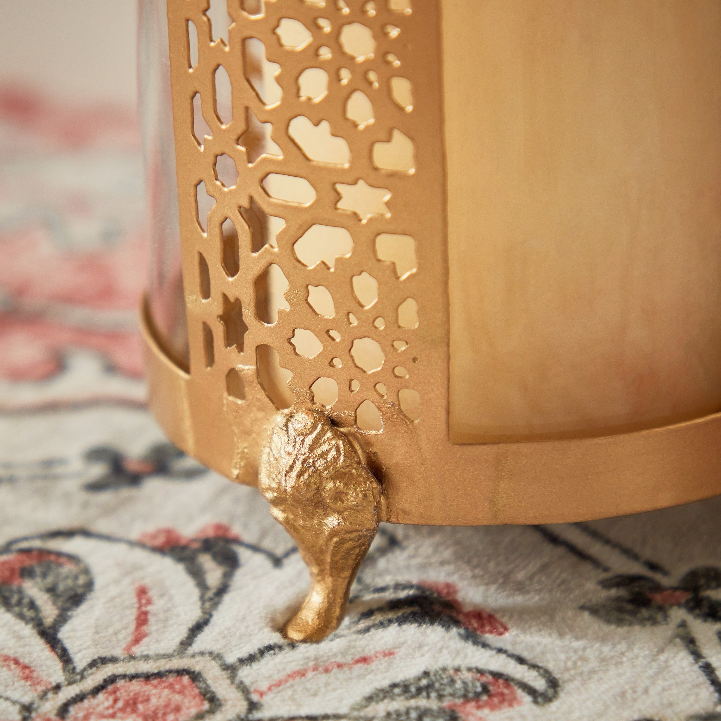 حامل شموع فانوس معدن 3 جوانب من مركزي - 11.5x11.5x21.5 سم-hbxlivingroom-decorandaccessories-candleholders-image-4